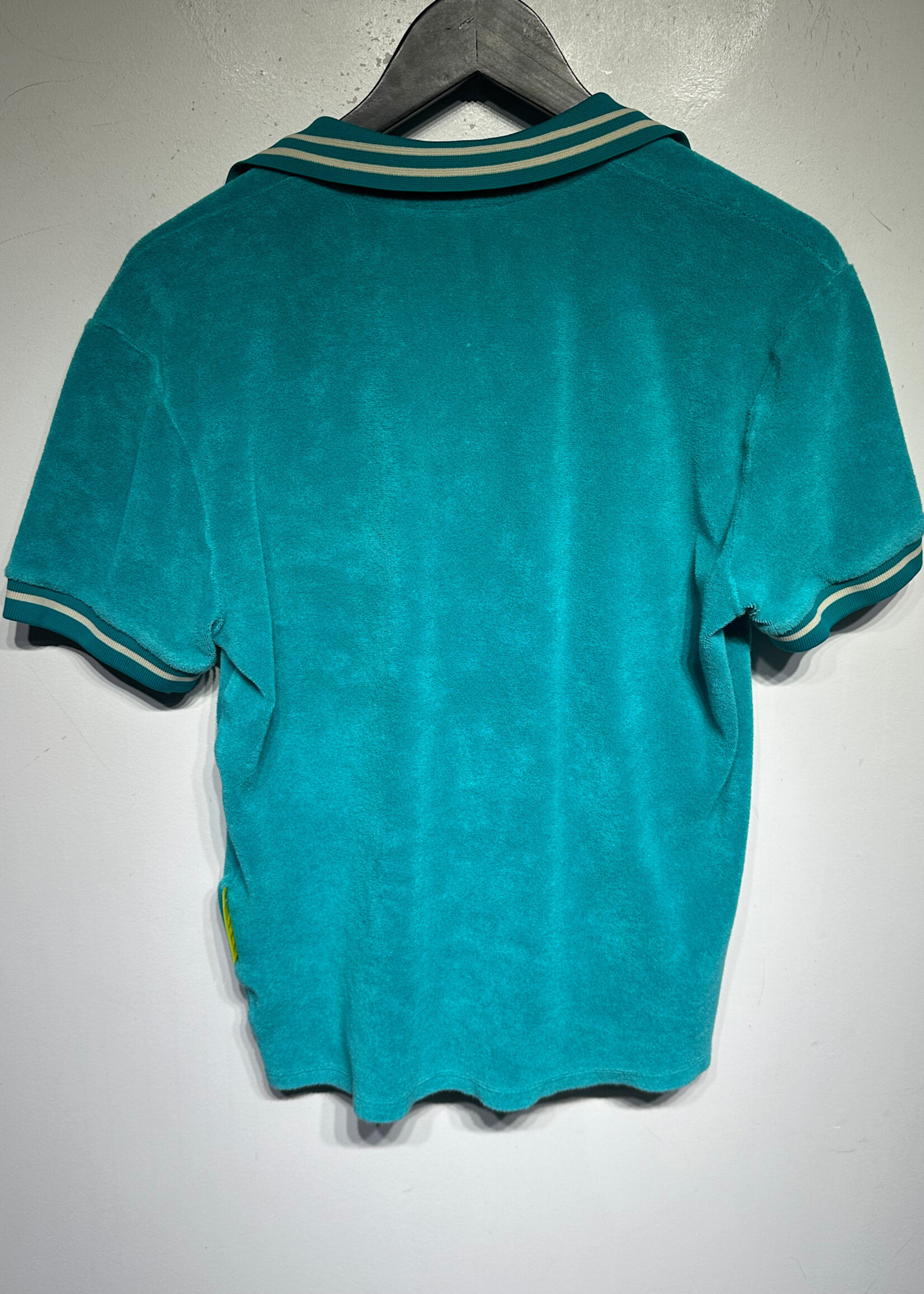Barrow Blue Terry Cloth Polo Masc S