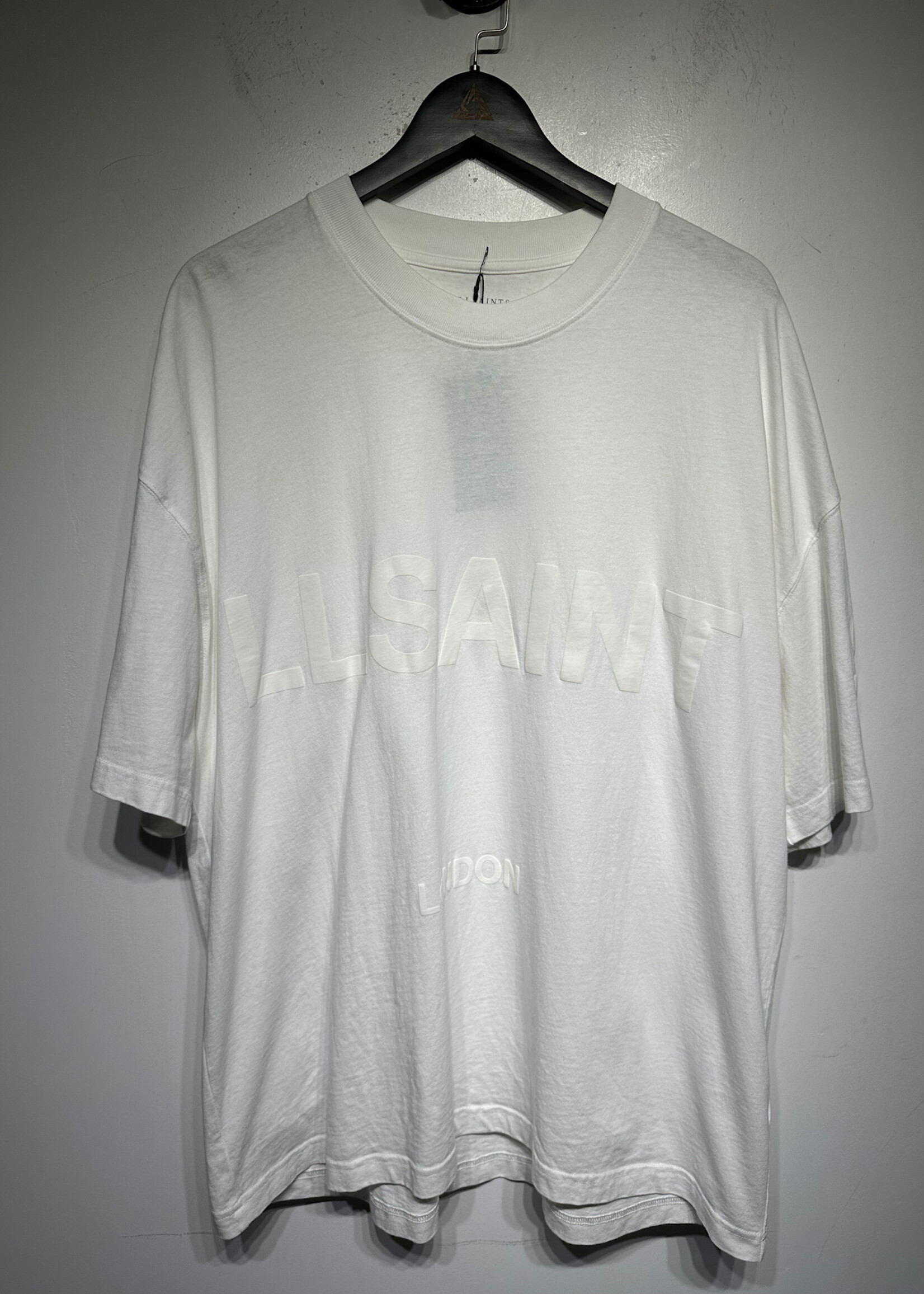 Allsaints Large Print White Tee XXL