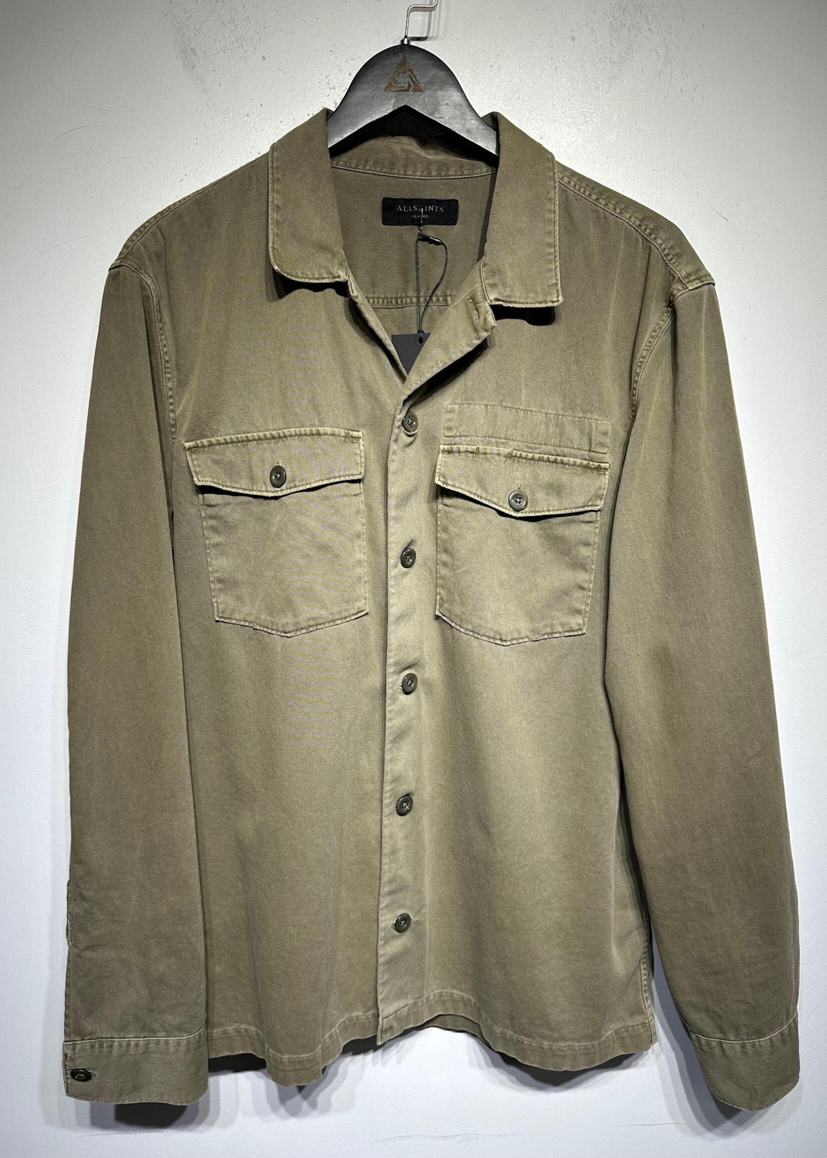 Allsaints Green LS B/U Fits Masc L