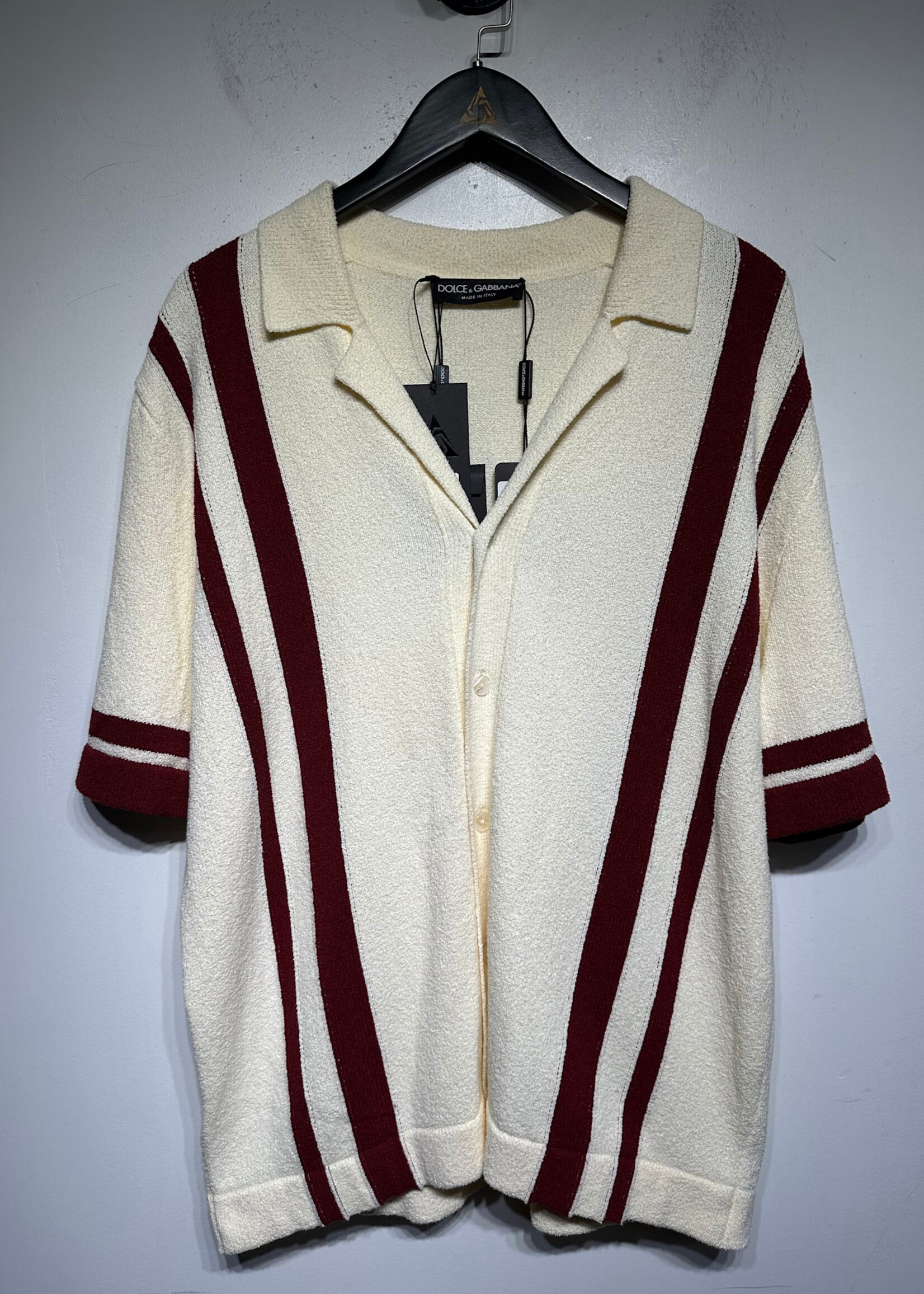 Dolce and Gabbana Terry Cloth Button Up Masc XXL