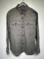 Versace Barocco Grey Jacquard Shirt Masc XL