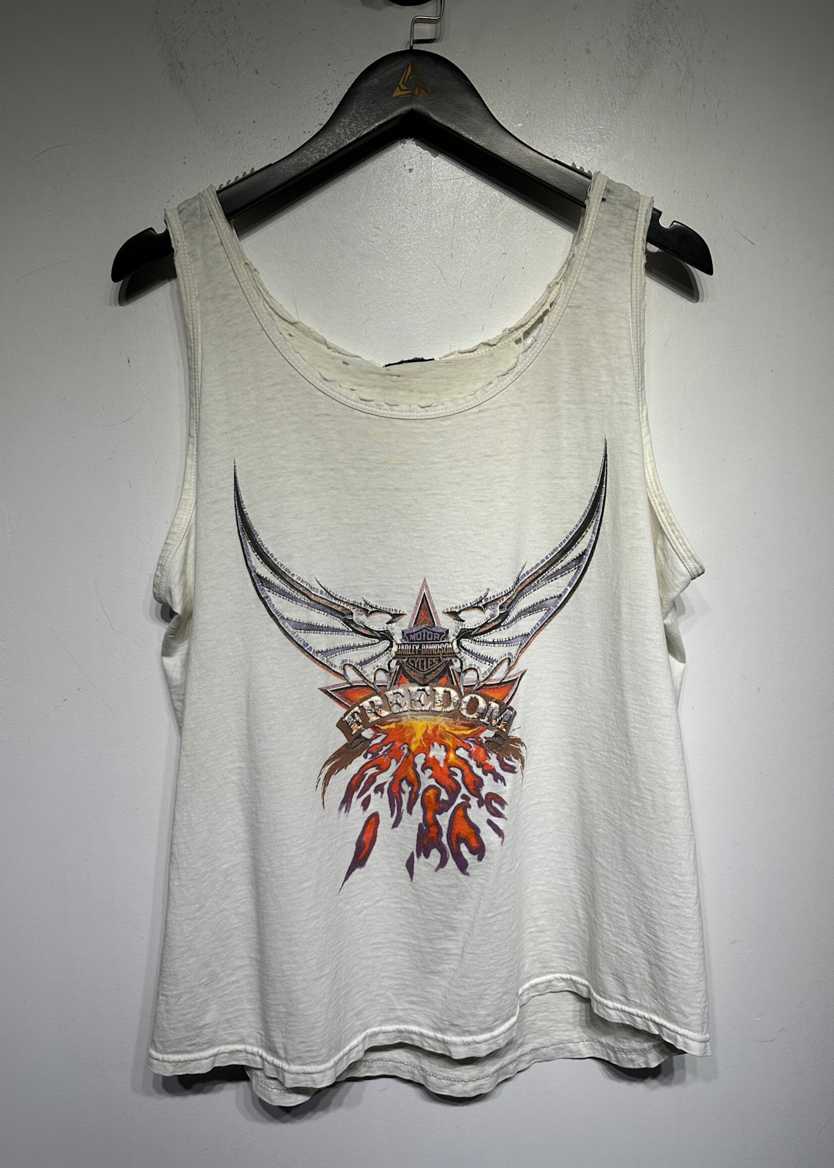 Harley Davidson Freedom White Tank Top Masc XL