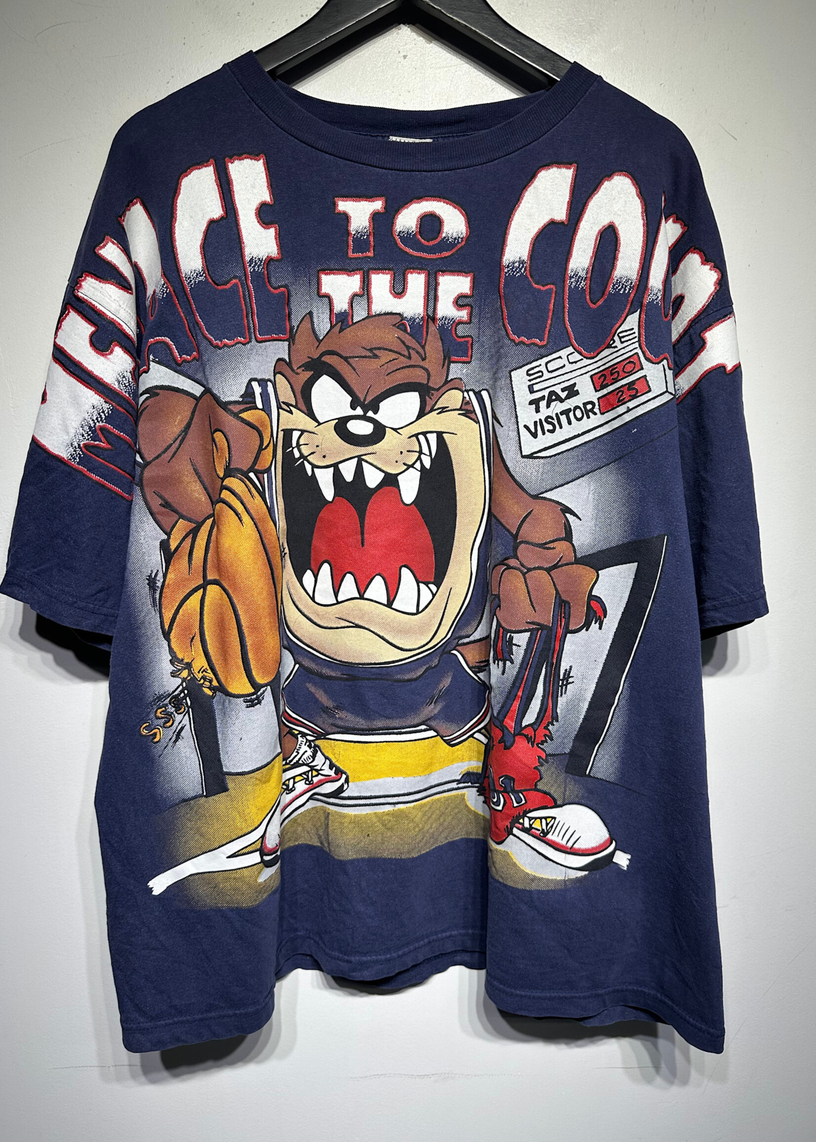 Menace To The Court Taz Navy Blue Tee XL Masc