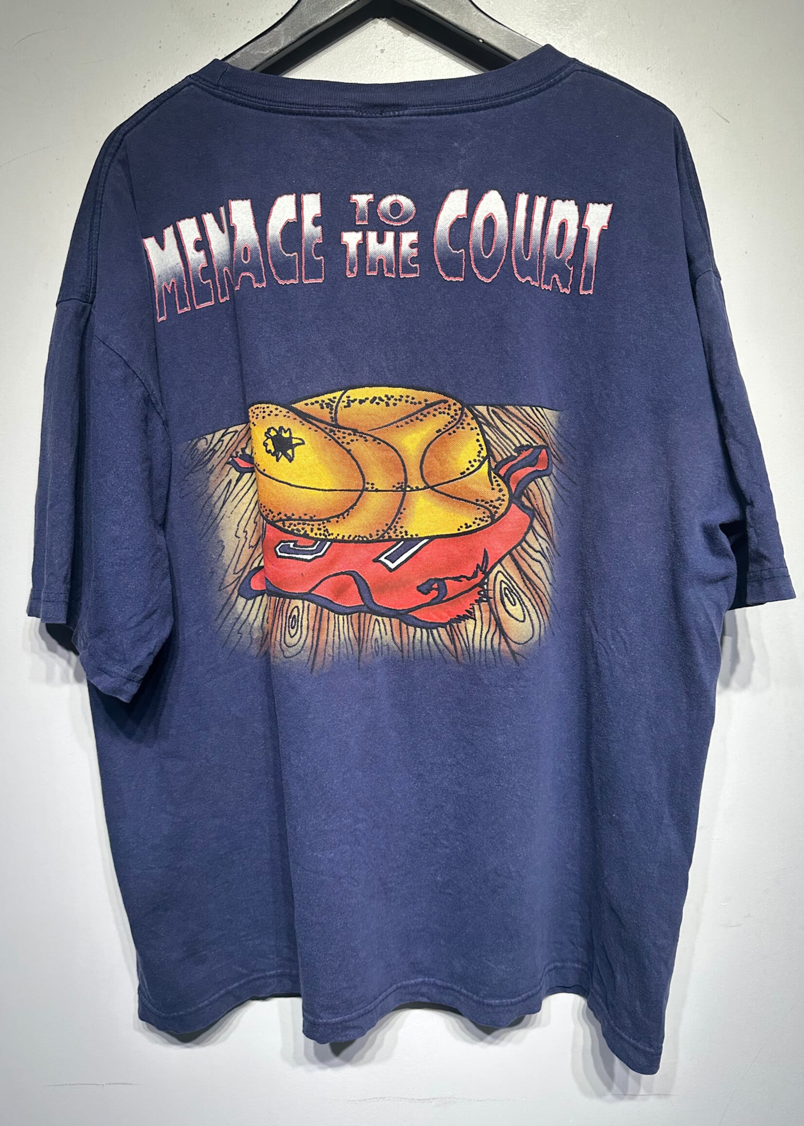 Menace To The Court Taz Navy Blue Tee XL Masc