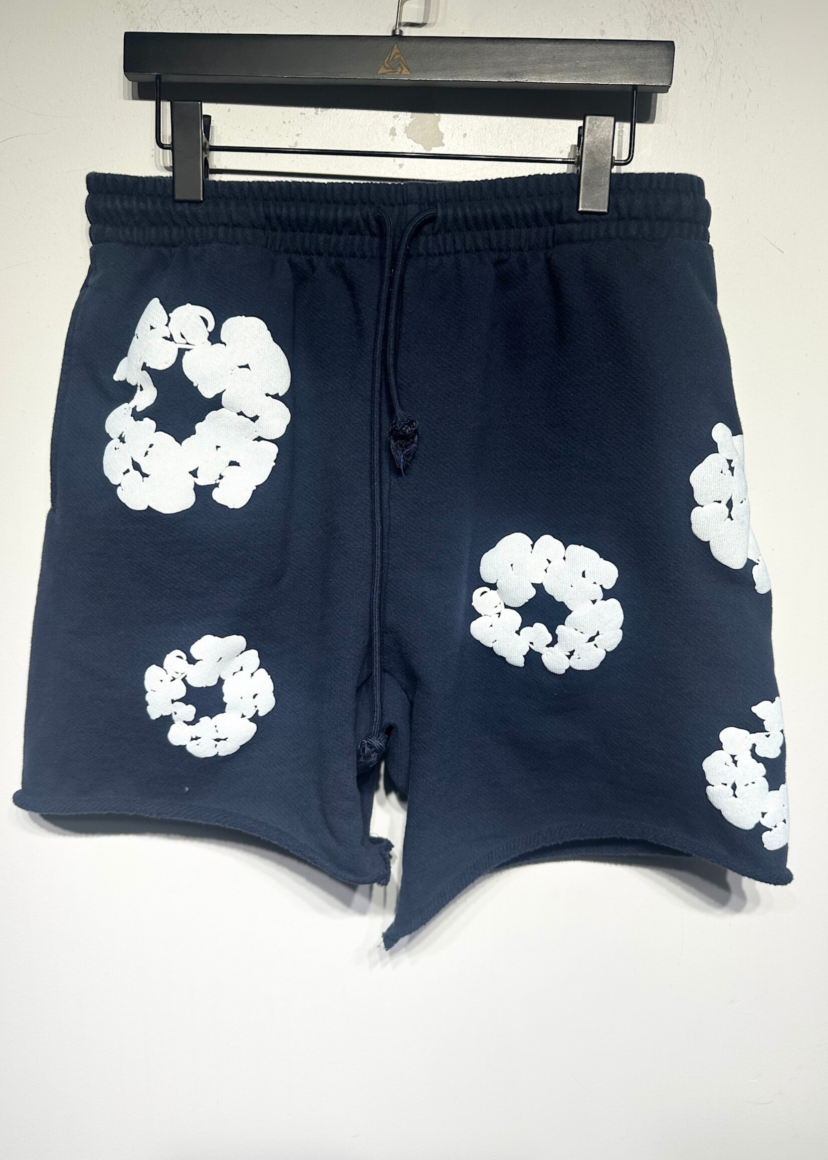 Denim Tears Navy Blue Wreath Shorts XL/36