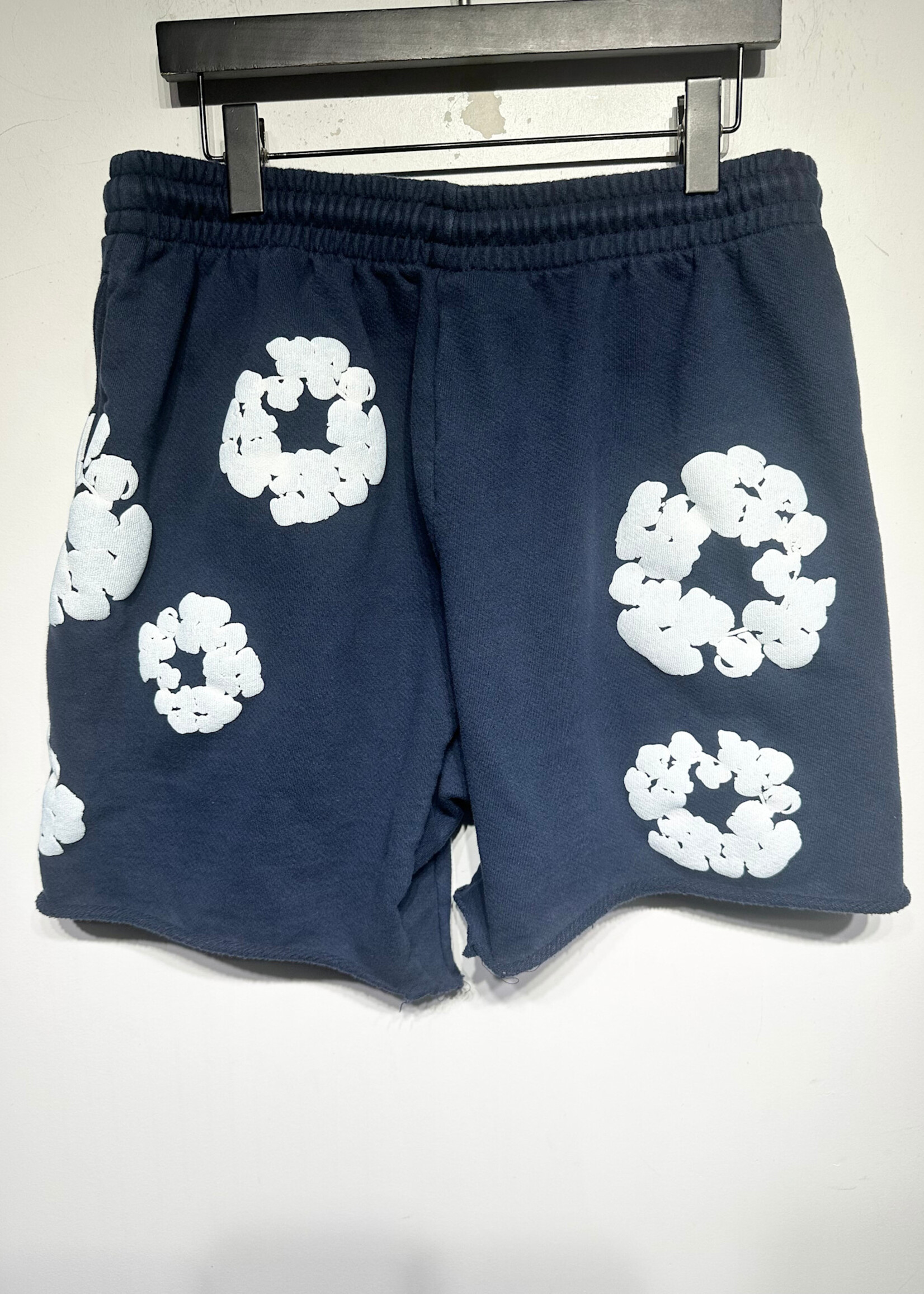 Denim Tears Navy Blue Wreath Shorts XL/36