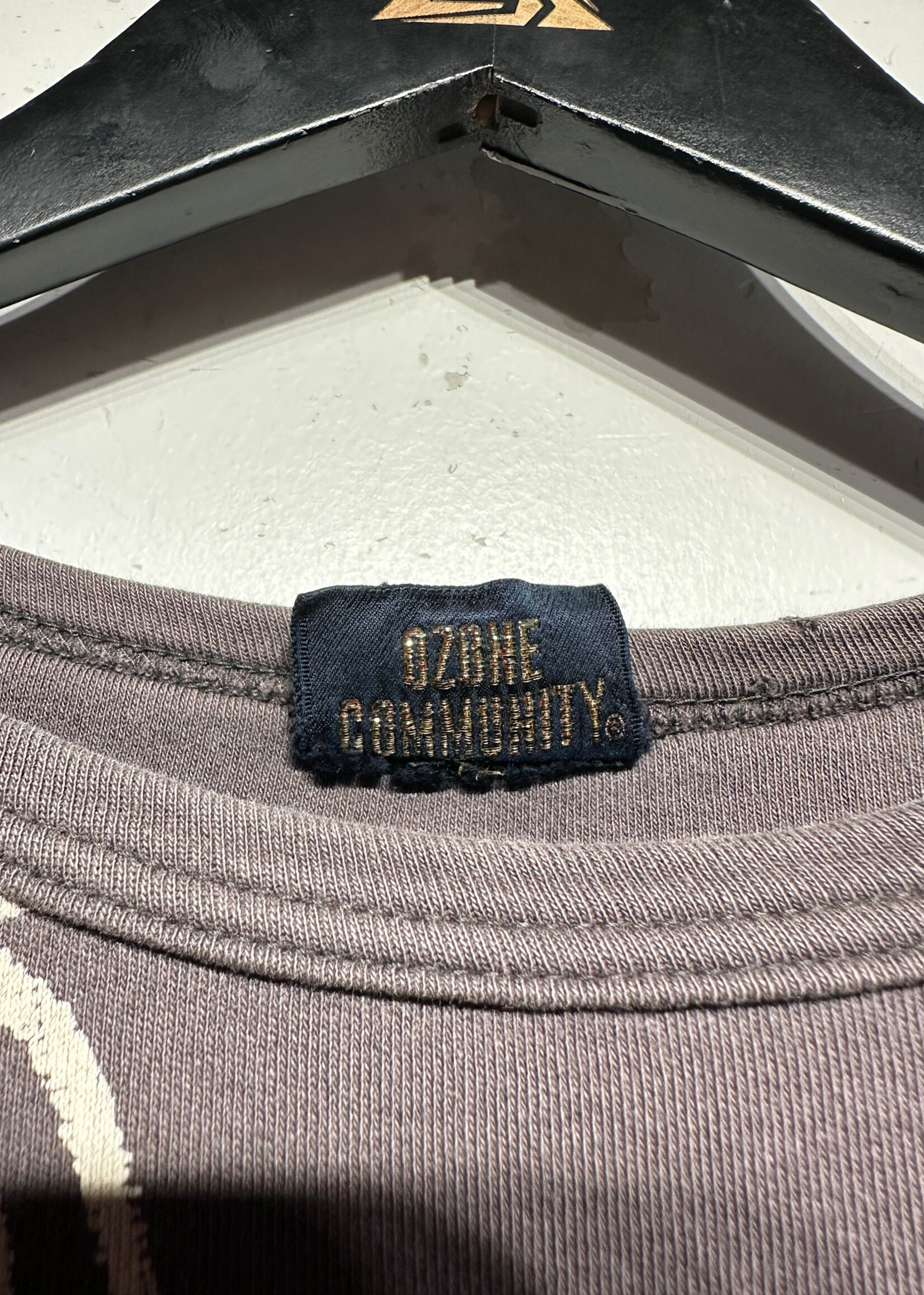 Ozone Community Grey Floral LS Fem M