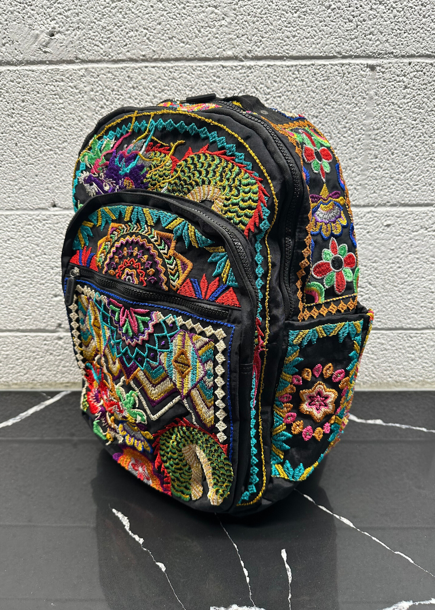 Johnny Was Embroidered Backpack AS IS