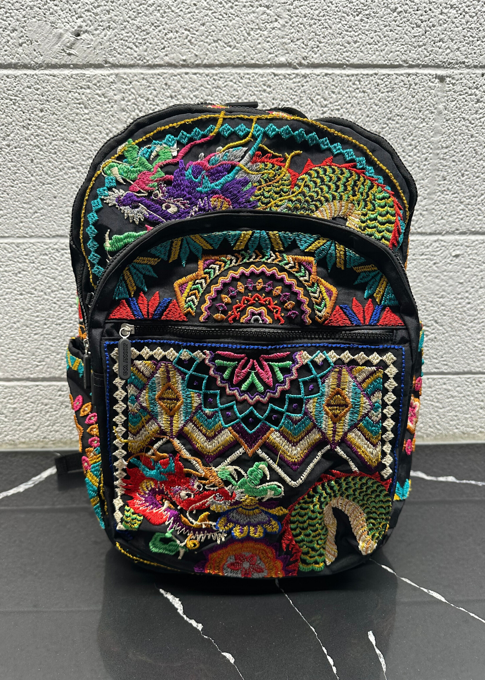 Johnny Was Embroidered Backpack AS IS