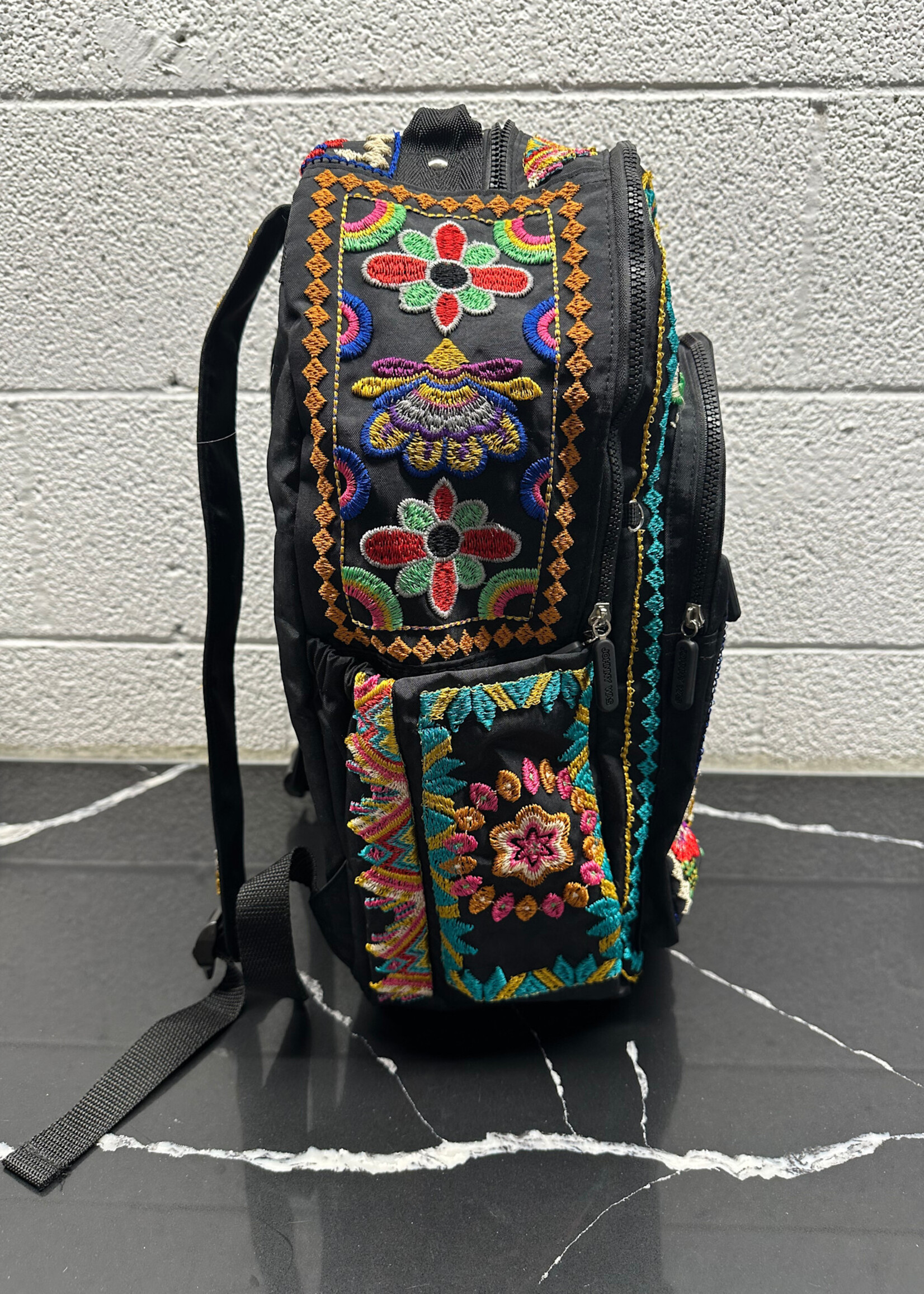 Johnny Was Embroidered Backpack AS IS