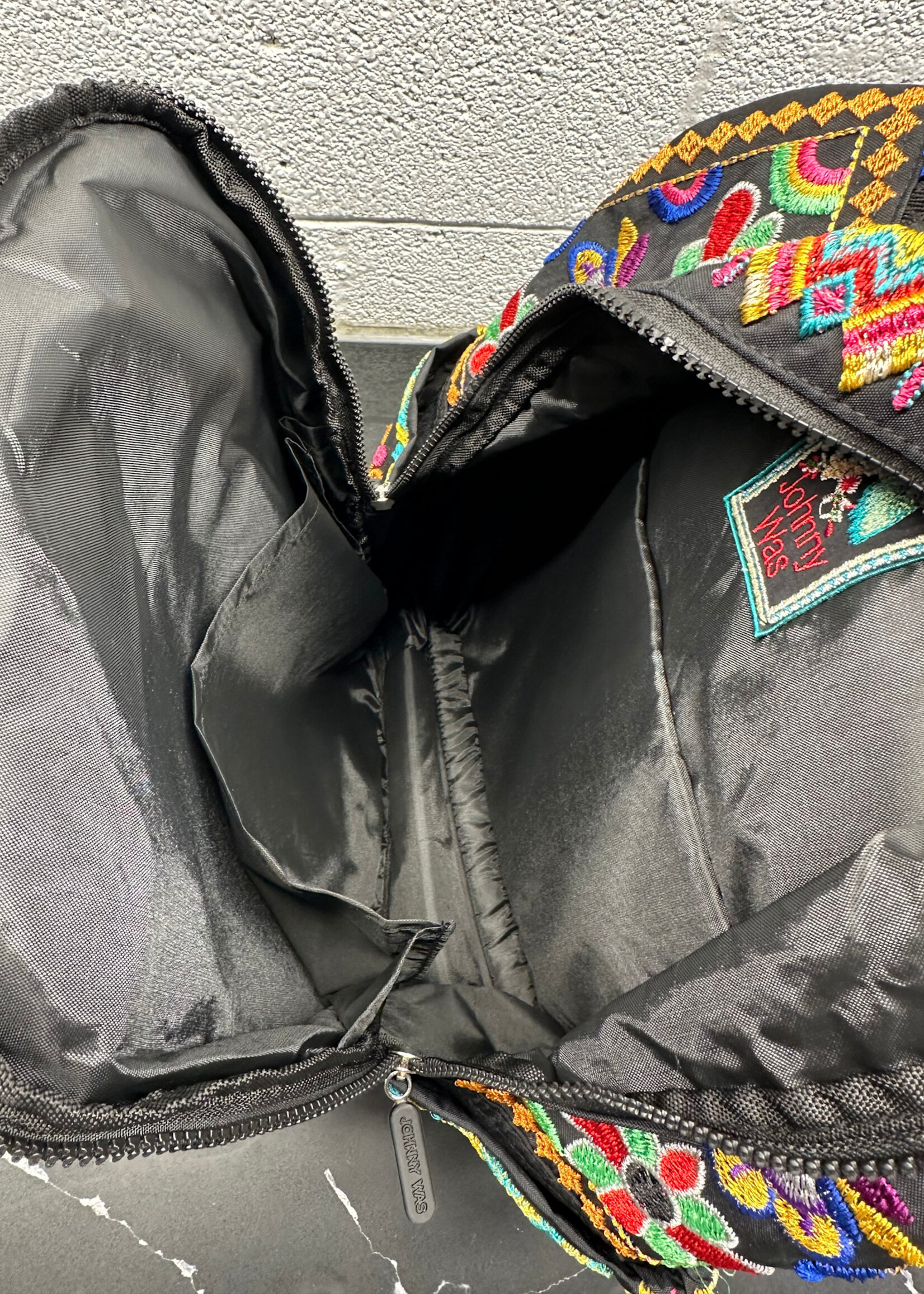 Johnny Was Embroidered Backpack AS IS