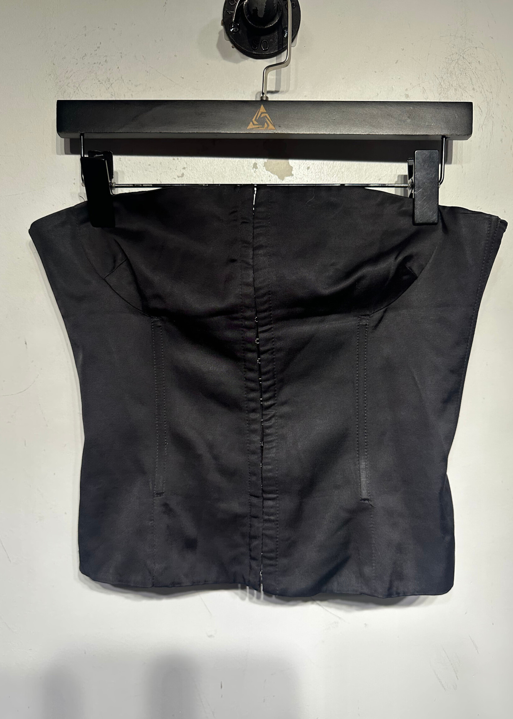 Theory Black Rayon Wool Corset S