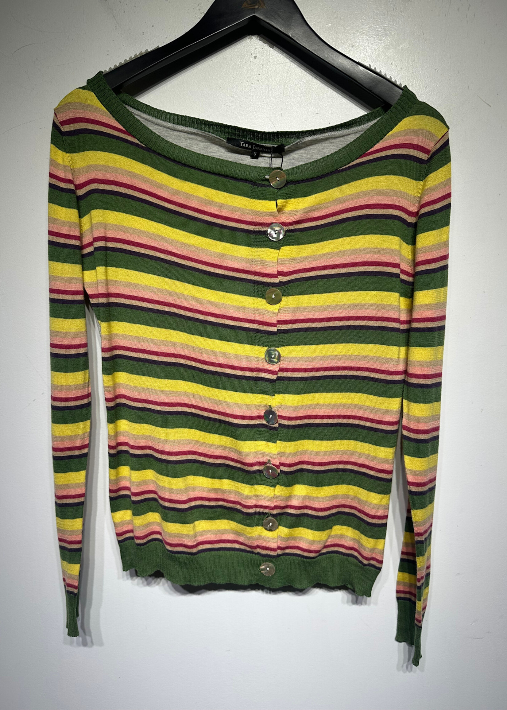 Tara Jarmon Endless Summer 2006 Striped Cardigan S