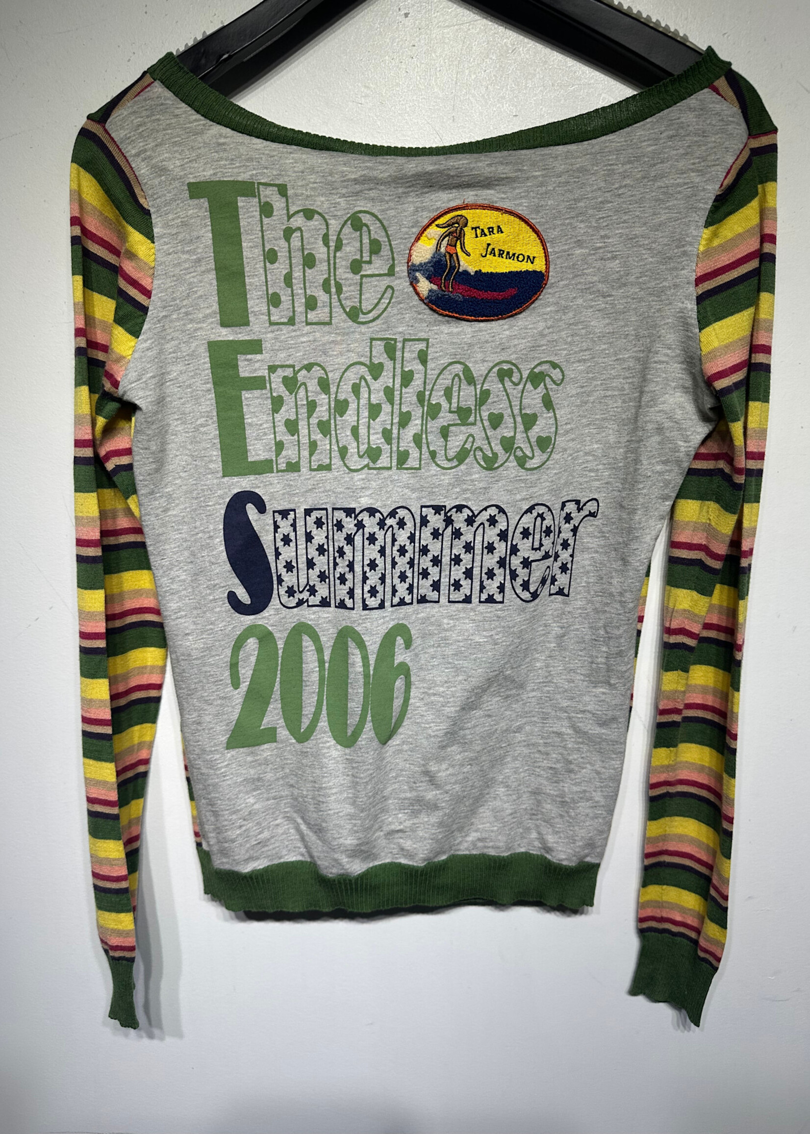 Tara Jarmon Endless Summer 2006 Striped Cardigan S
