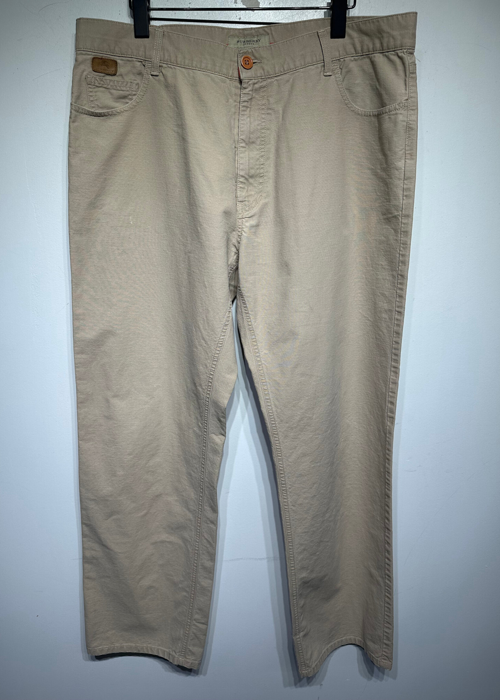 BURBERRY BEIGE RELAX FIT PANTS 38