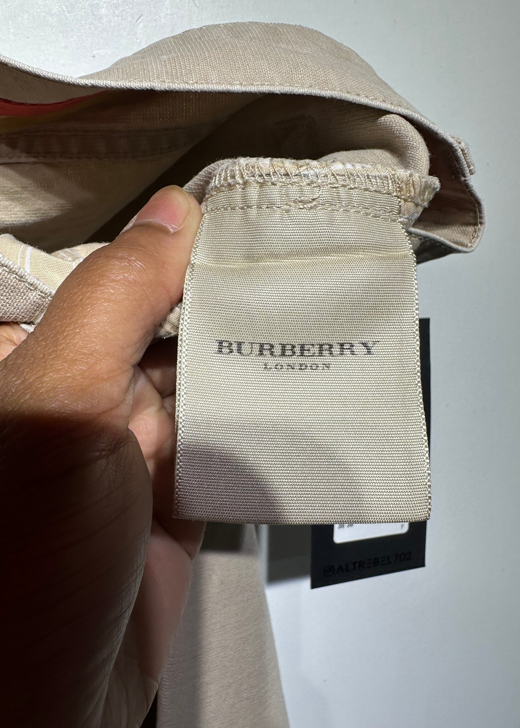 BURBERRY BEIGE RELAX FIT PANTS 38