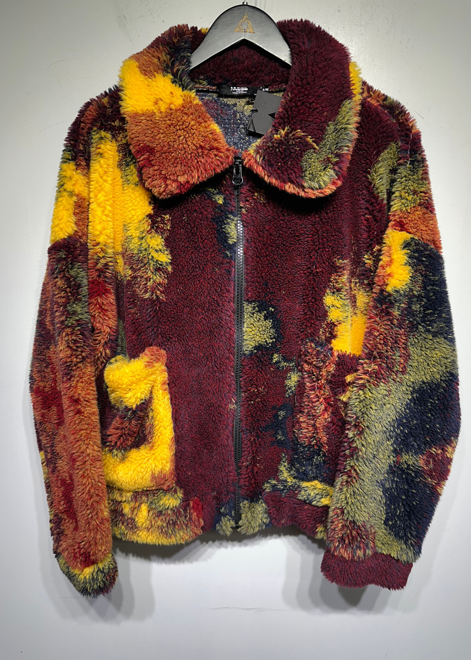 Jaded LDN Red Black Oversized Fleece Unisex S/M