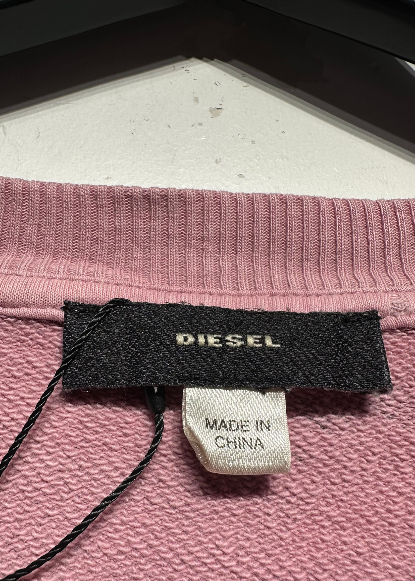 DIESEL PINK ZEBRA CREWNECK S Fem