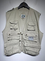 Hunter Sports Vintage Tan Zip Vest L