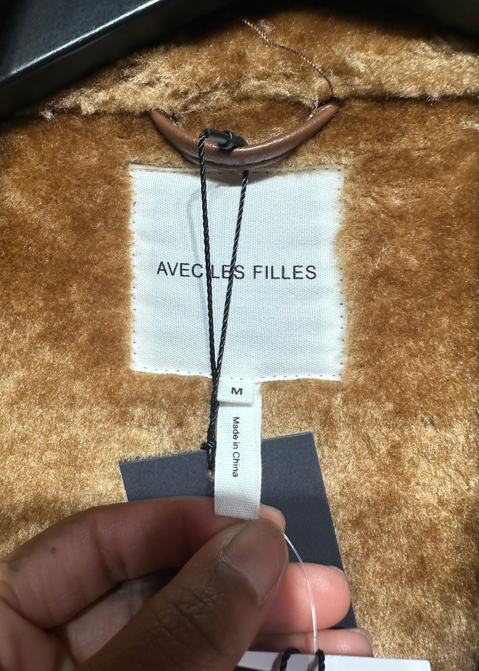 Avec Les Filles Brown Faux Fur Jacket M