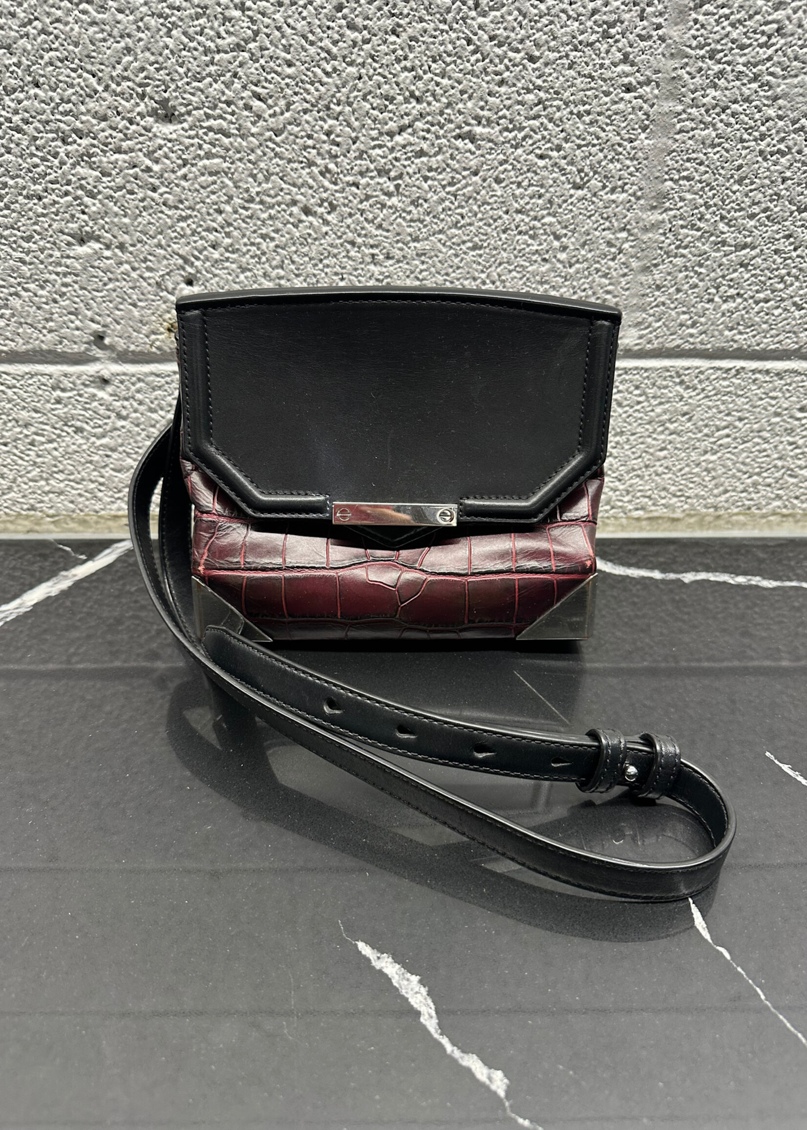 Alexander Wang Small Maroon Marion Shoulder Bag