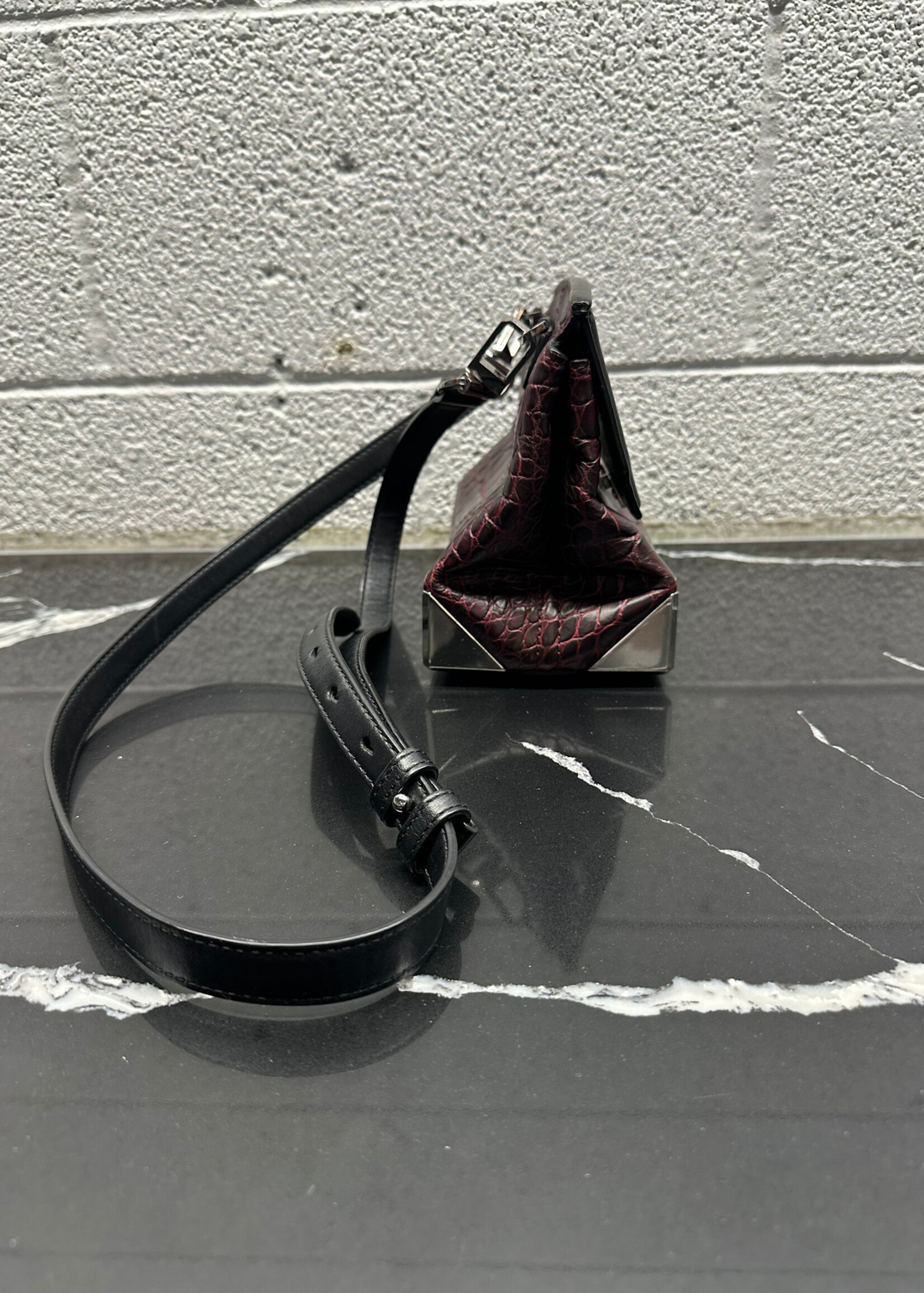 Alexander Wang Small Maroon Marion Shoulder Bag