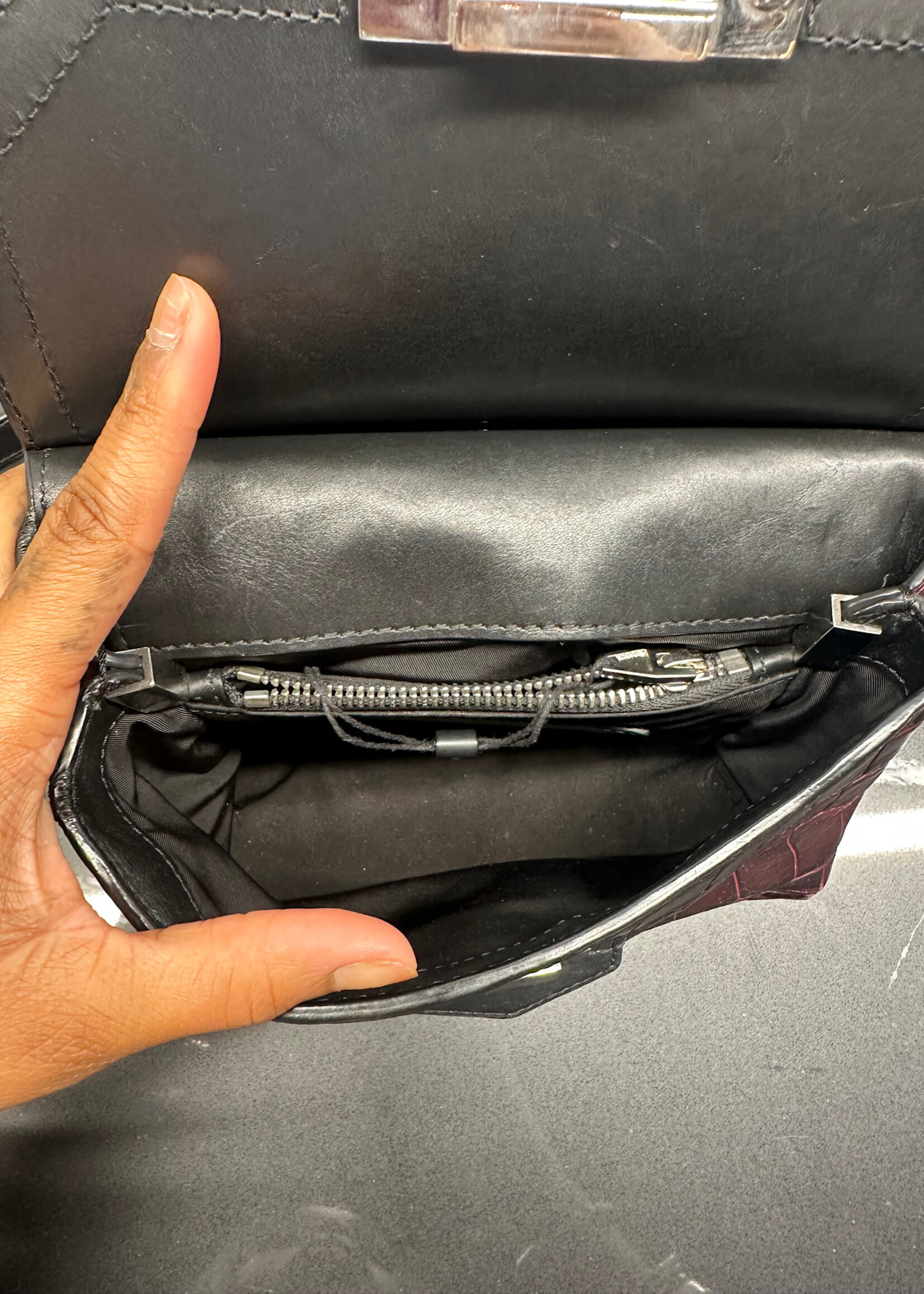 Alexander Wang Small Maroon Marion Shoulder Bag