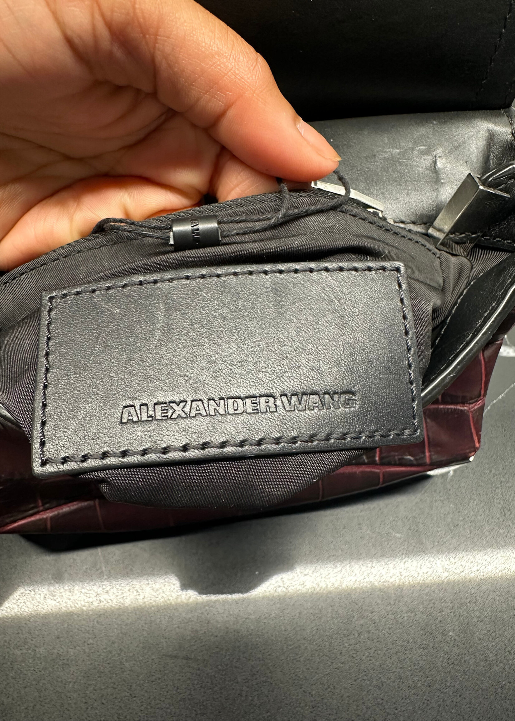 Alexander Wang Small Maroon Marion Shoulder Bag
