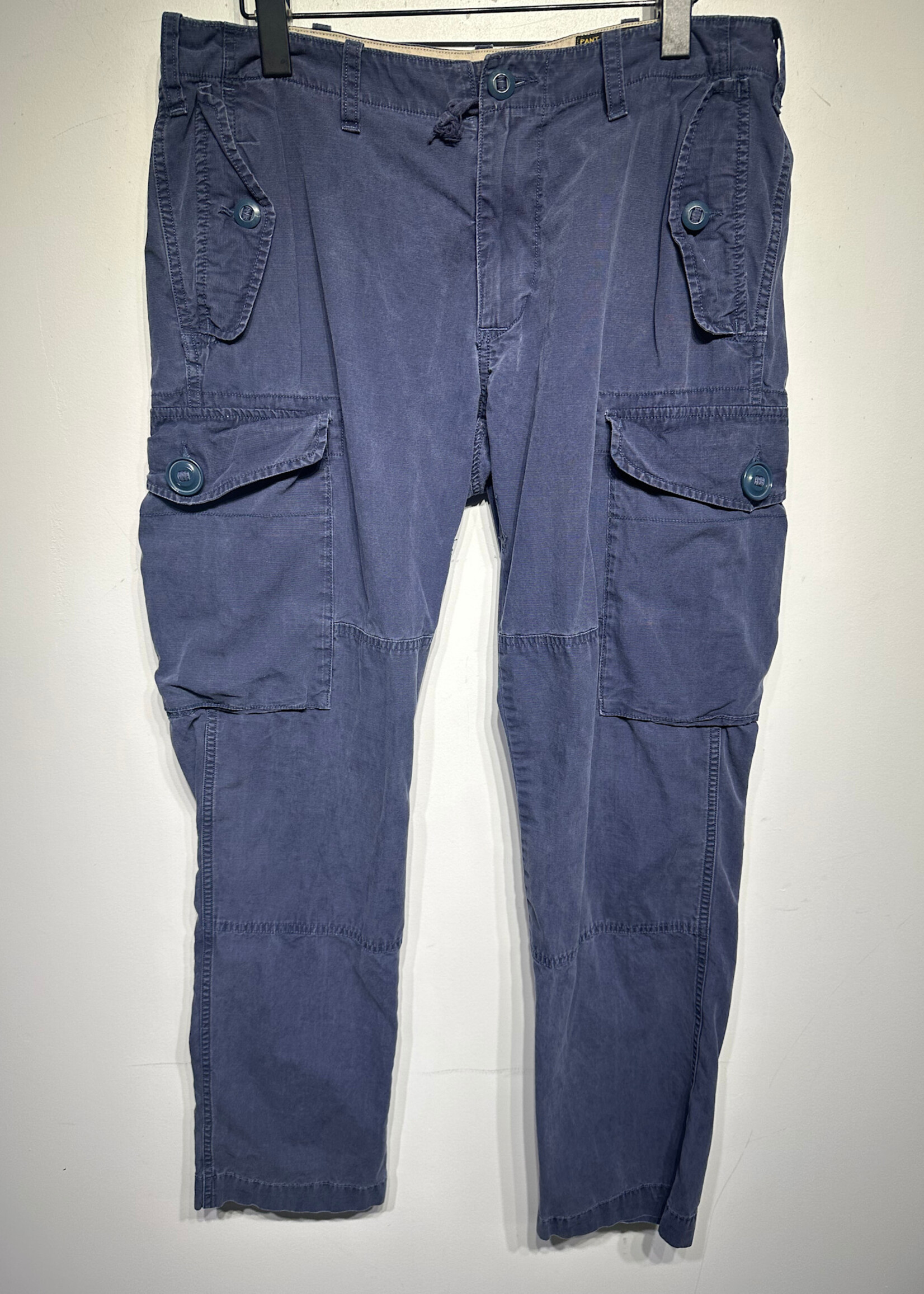 RL Dark Faded Blue Cargo Pants 34 Masc