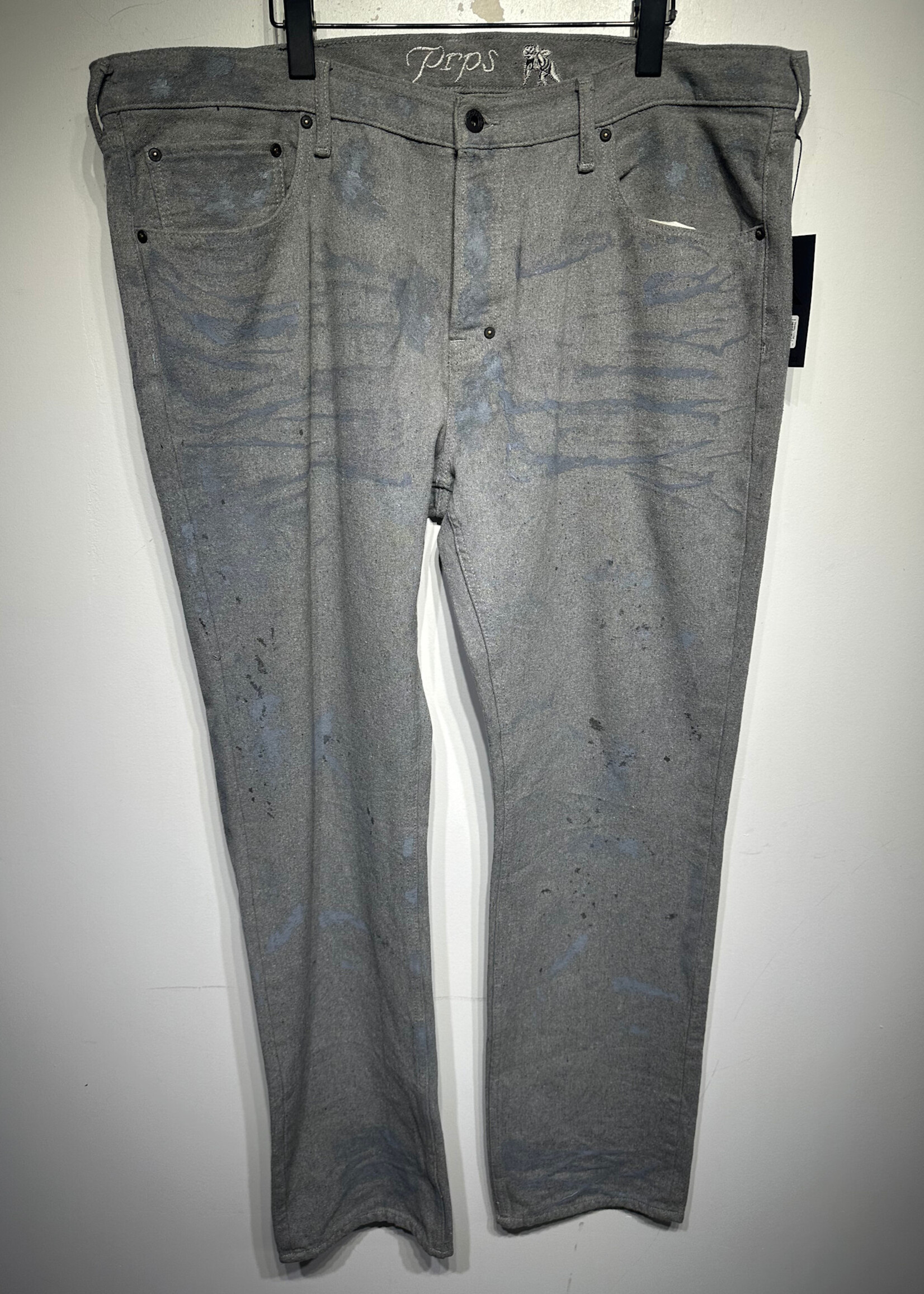 Prps Grey Paint Splatter Straight Leg 40 Masc