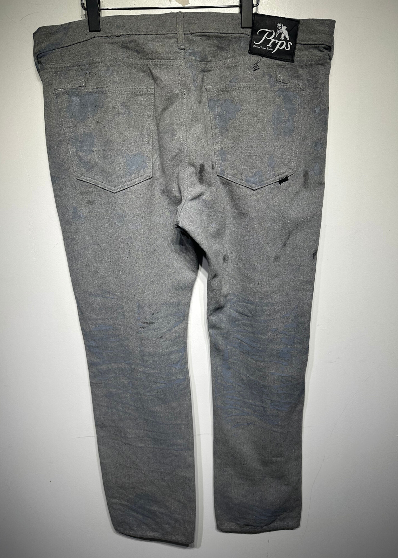 Prps Grey Paint Splatter Straight Leg 40 Masc