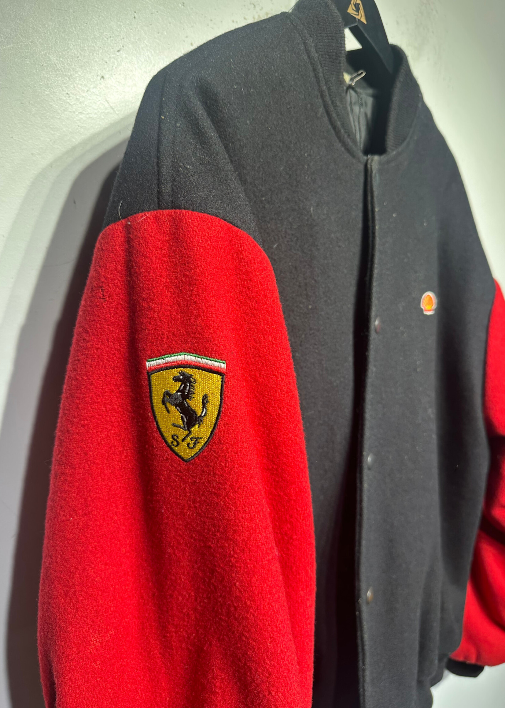 Shell Ferrari Patch Wool Jacket  L