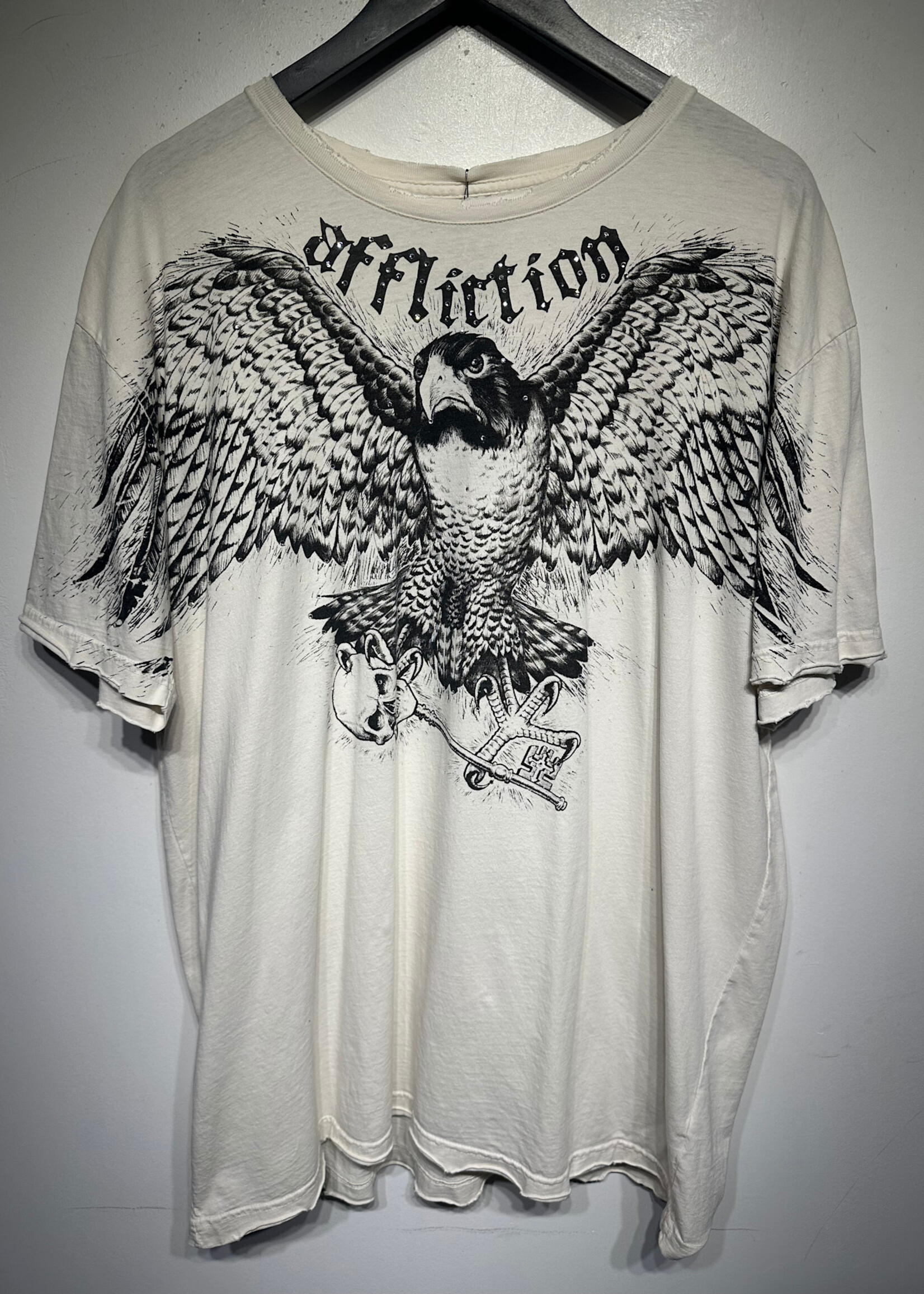 Affliction Eagle Tee W Rhinestones Masc XXL