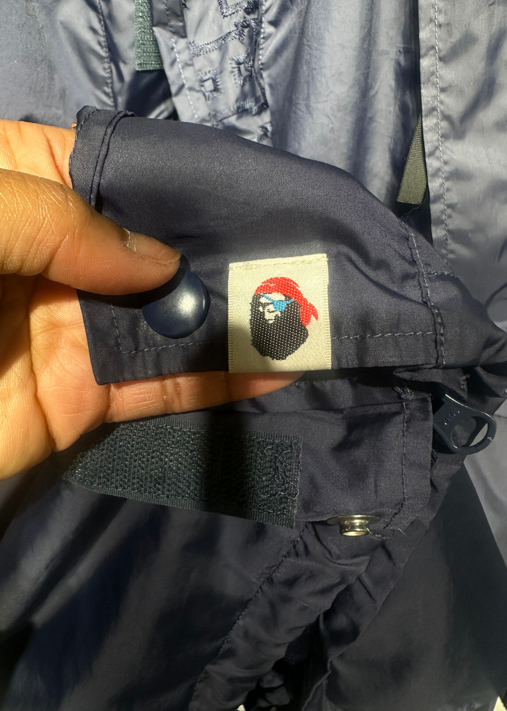 Bape Navy Blue Shell Jacket L AS IS