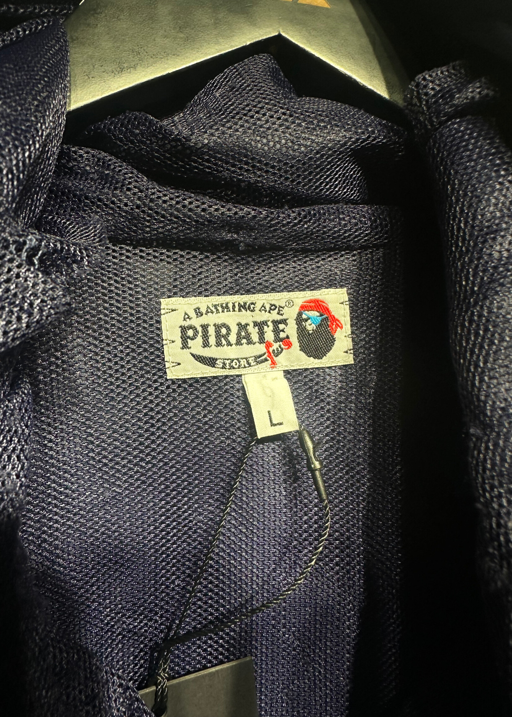 Bape Navy Blue Shell Jacket L AS IS
