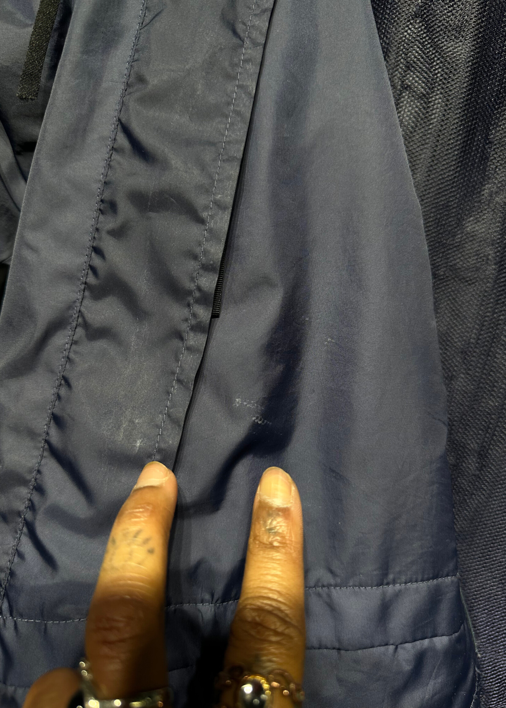 Bape Navy Blue Shell Jacket L AS IS