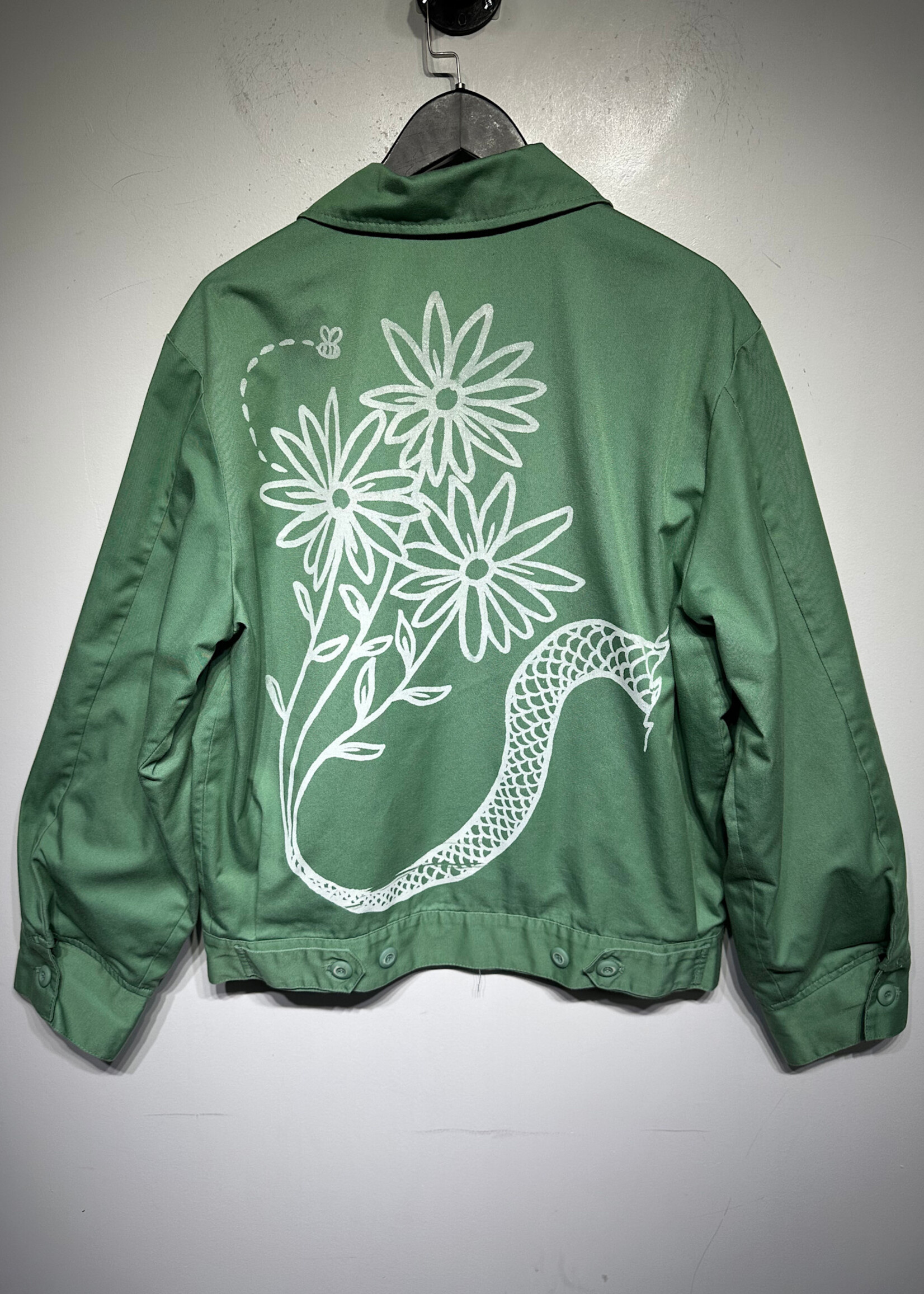 Outbreak Green Embroidered Work Jacket M