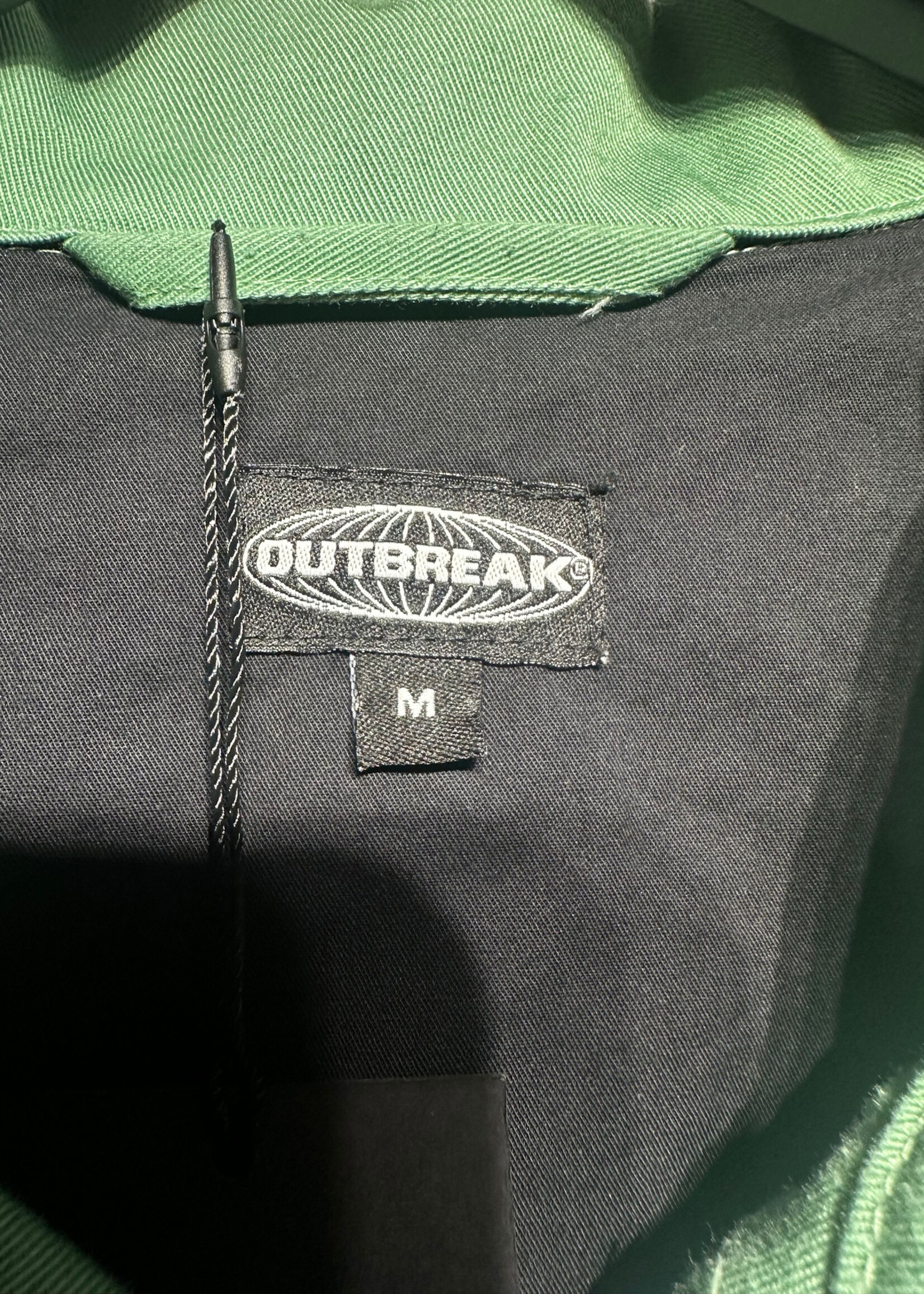 Outbreak Green Embroidered Work Jacket M