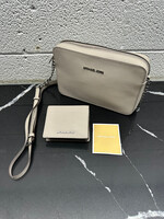 Michael Kors Grey Purse W/ Matching Wallet