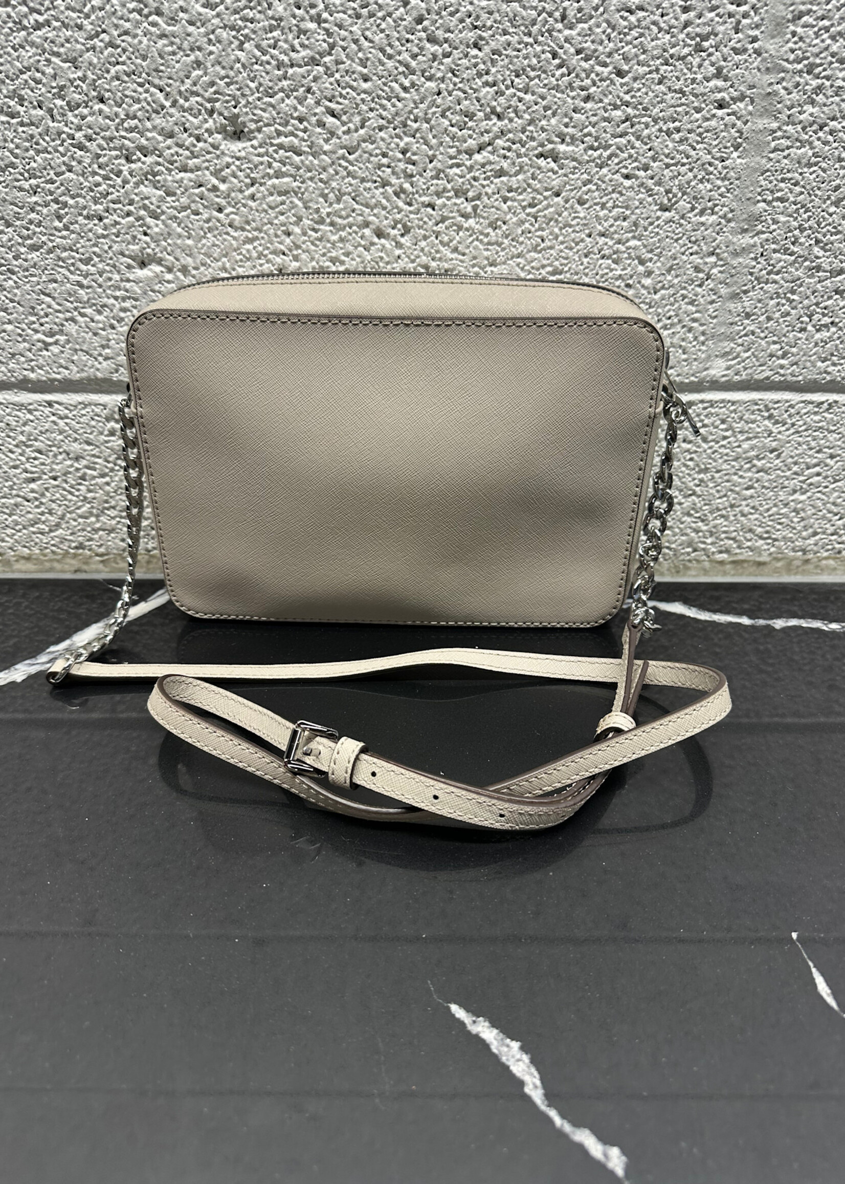 Michael Kors Grey Purse W/ Matching Wallet