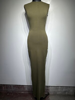 Entire Studios NWT Green Back Slit Maxi Dress M