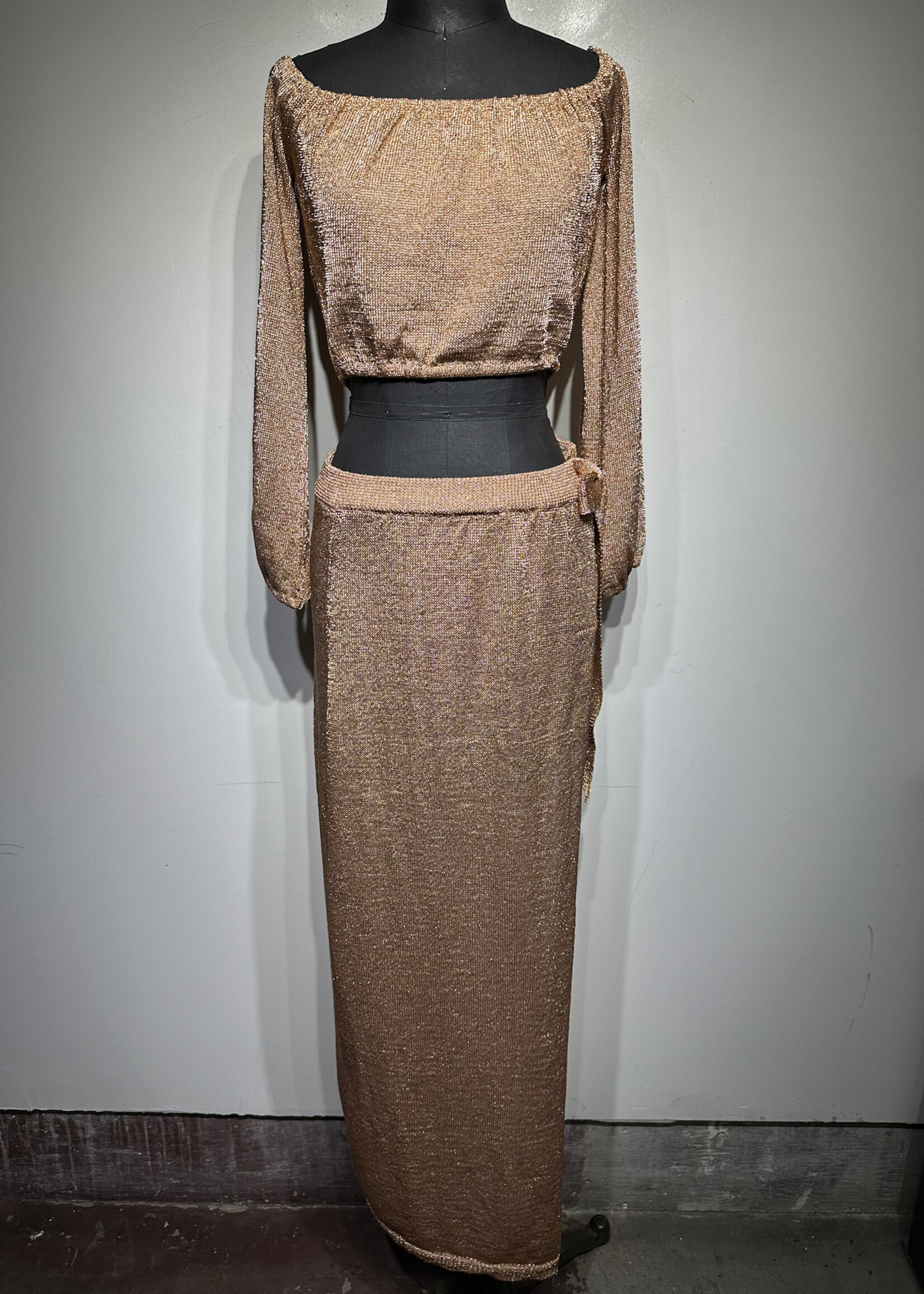 Lovers & Friends Copper Knit 2PC Set S
