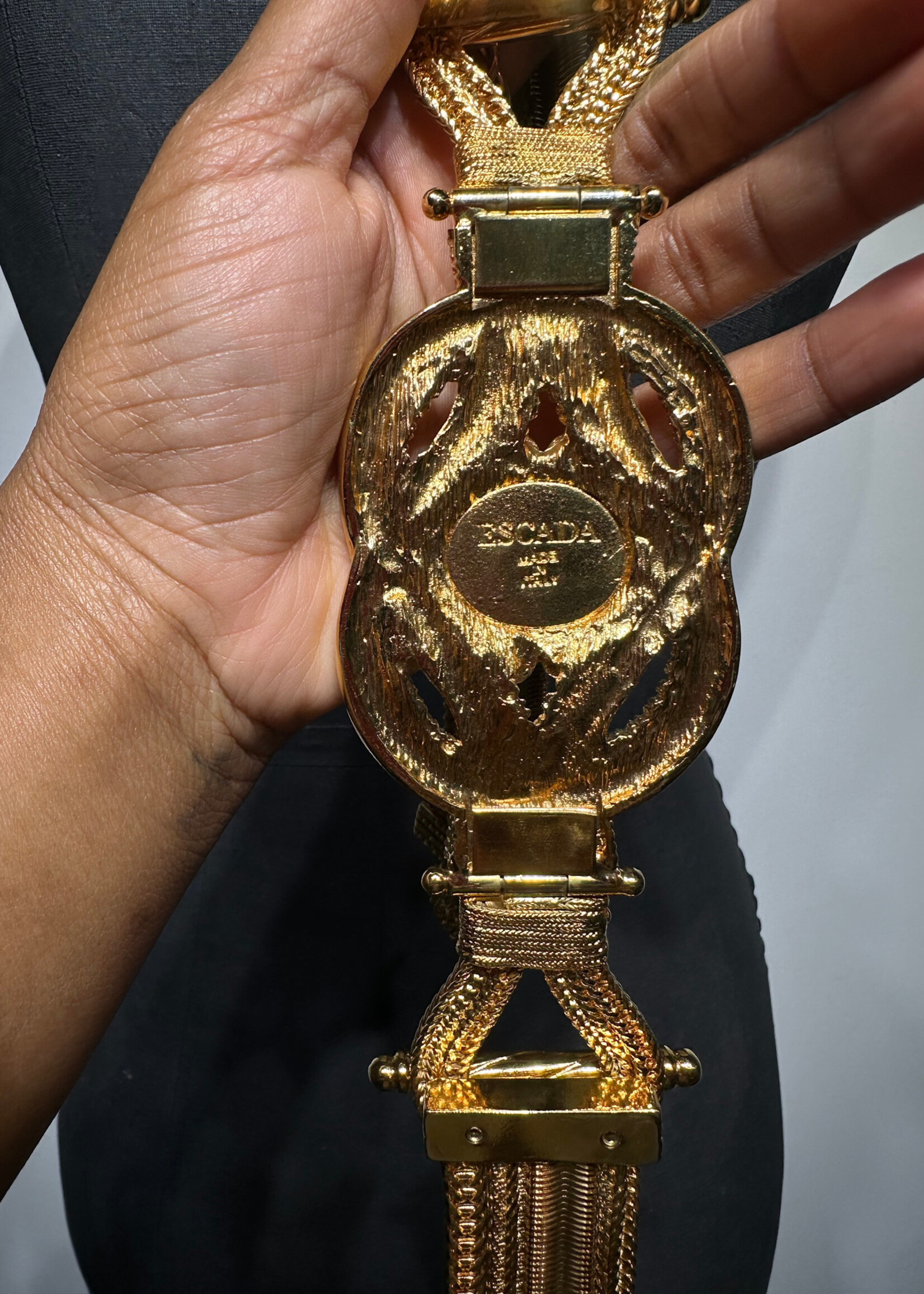 Escada Amethyst Gold Belt