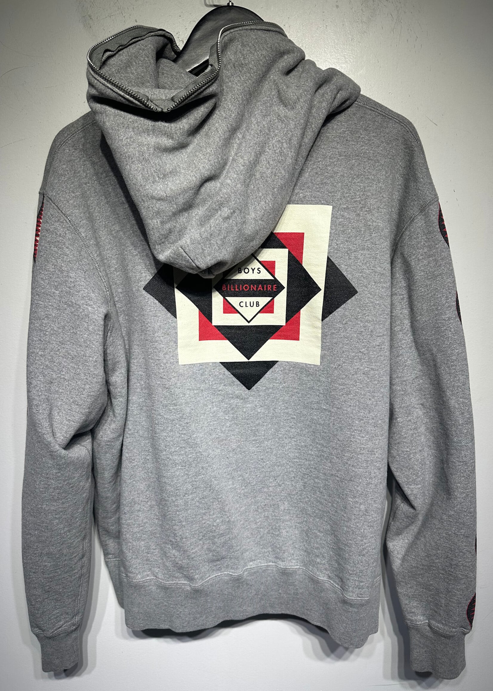 Billionaire Boys Club Grey Full Zip Hoodie L