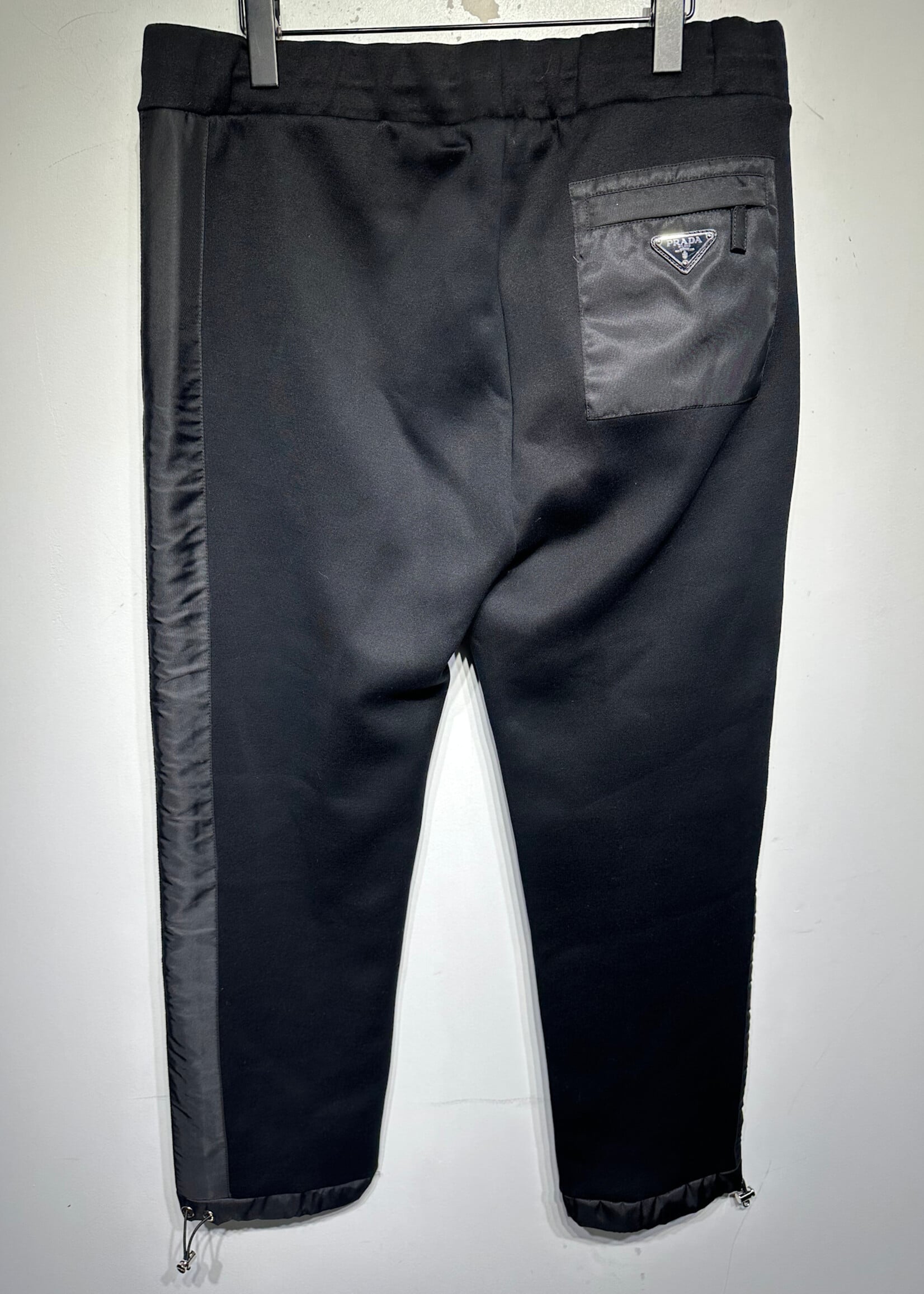 Prada Black Neoprene Sweatpant