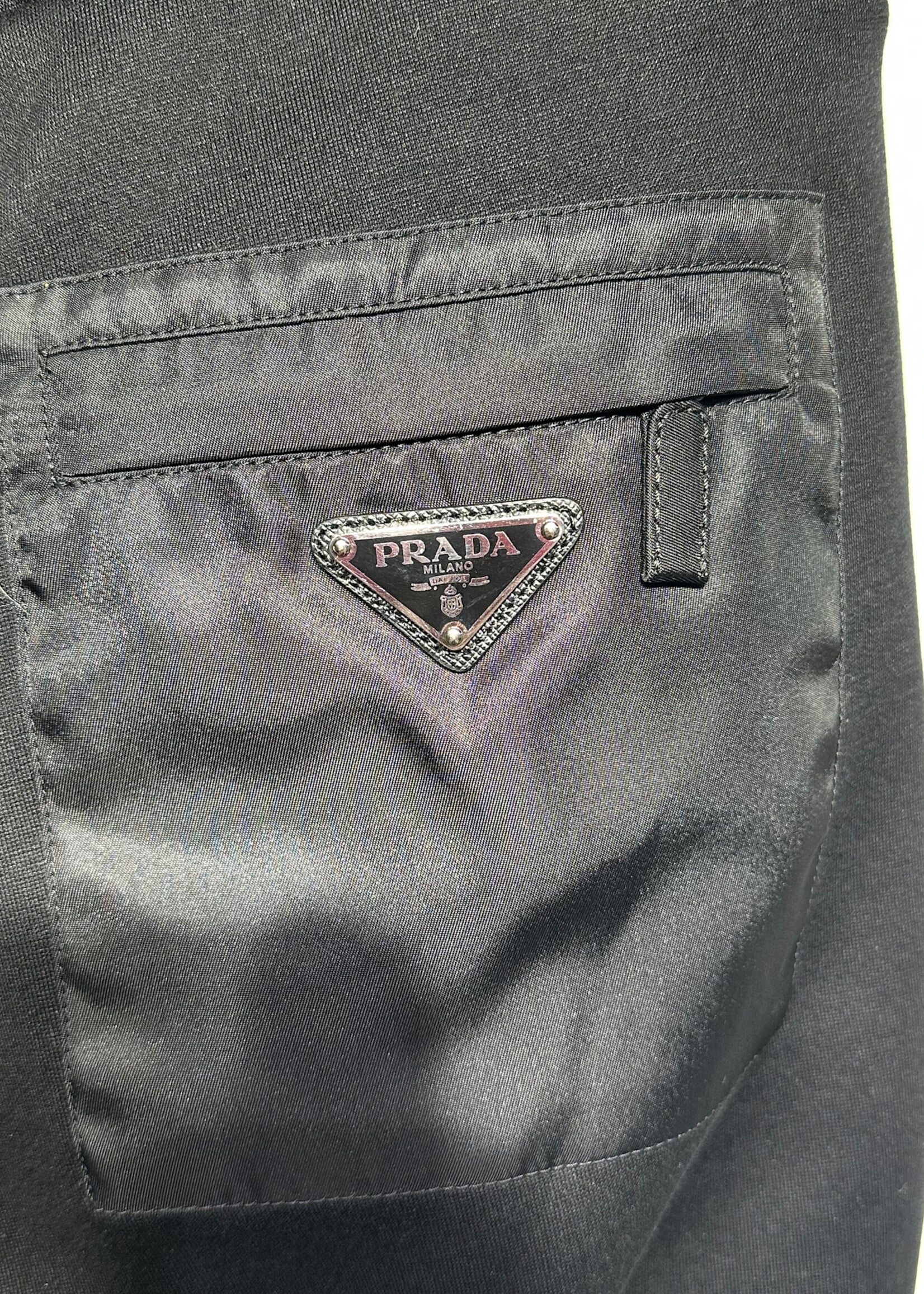 Prada Black Neoprene Sweatpant