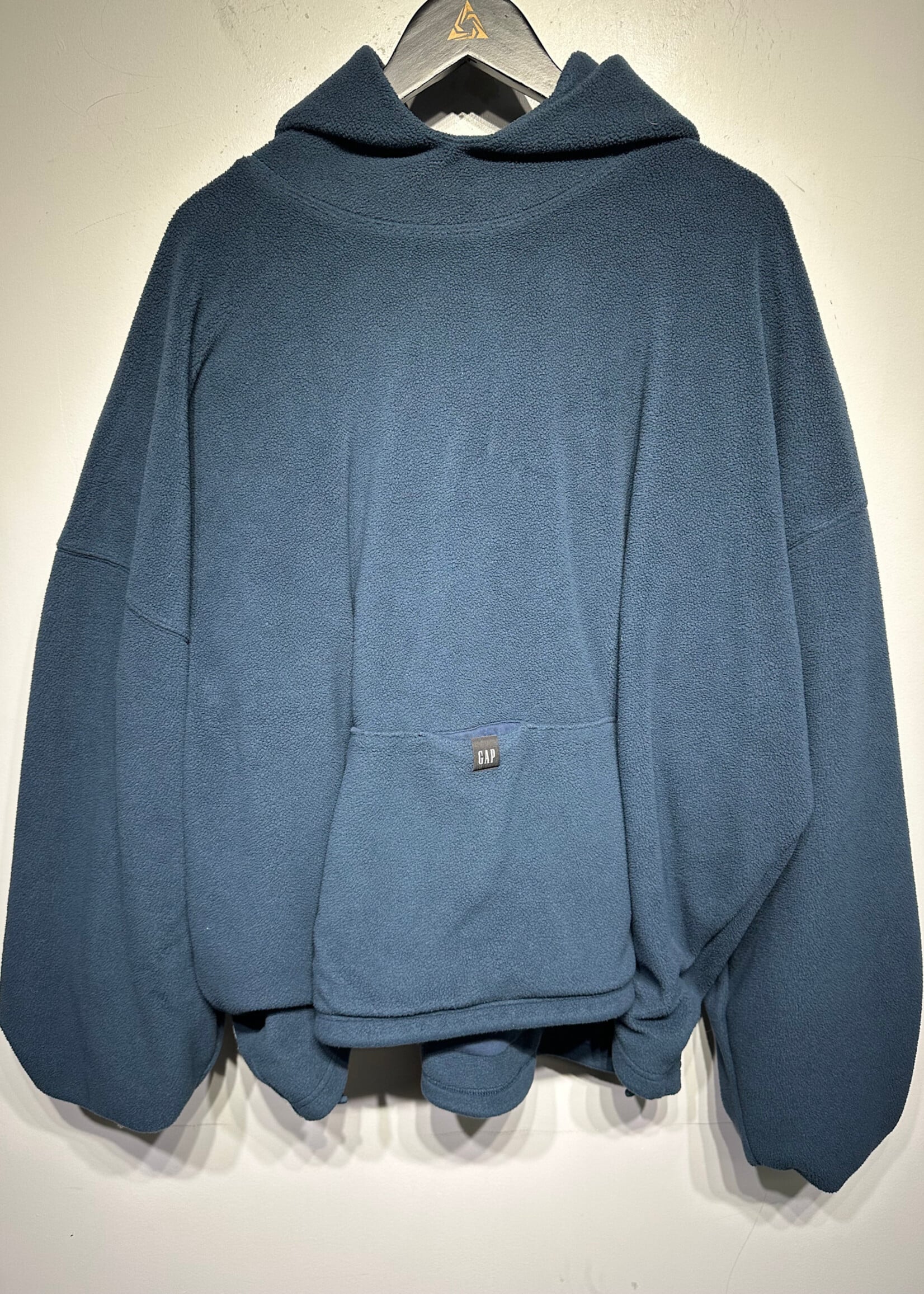 YZY Gap Blue Polar Fleece Hoodie L