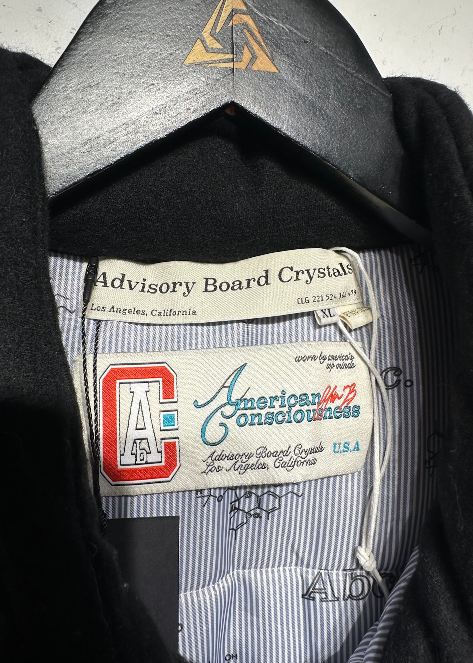 ABC x American Consciousness Black Wool Vest XL