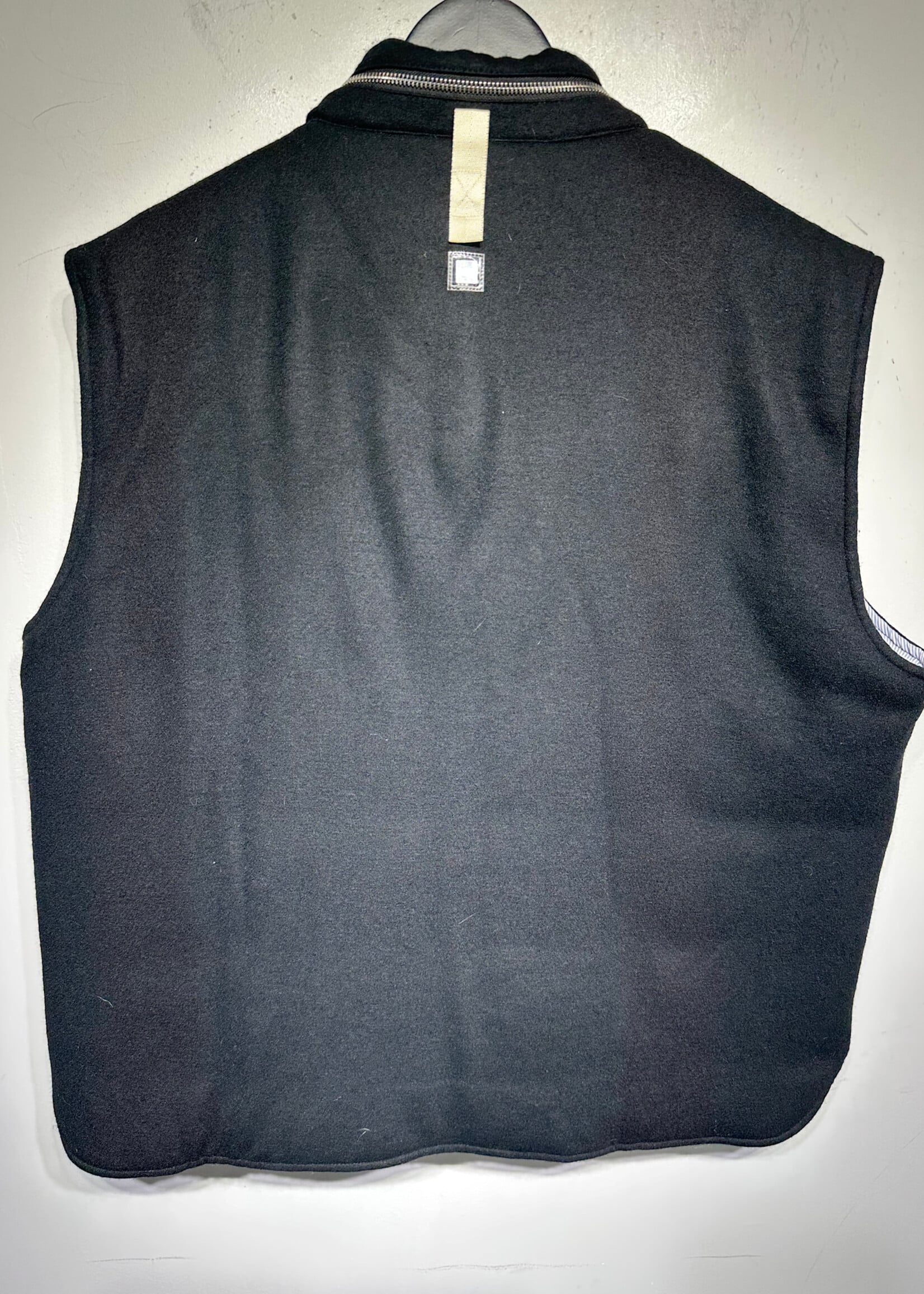 ABC x American Consciousness Black Wool Vest XL