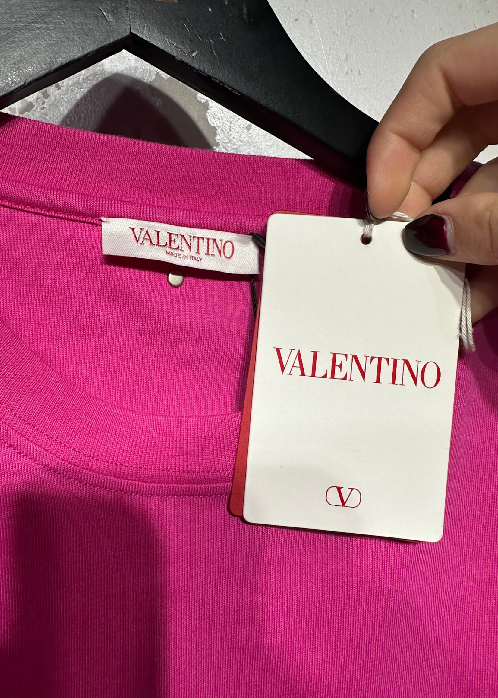 Valentino NWT PinkRock Stud Tee S